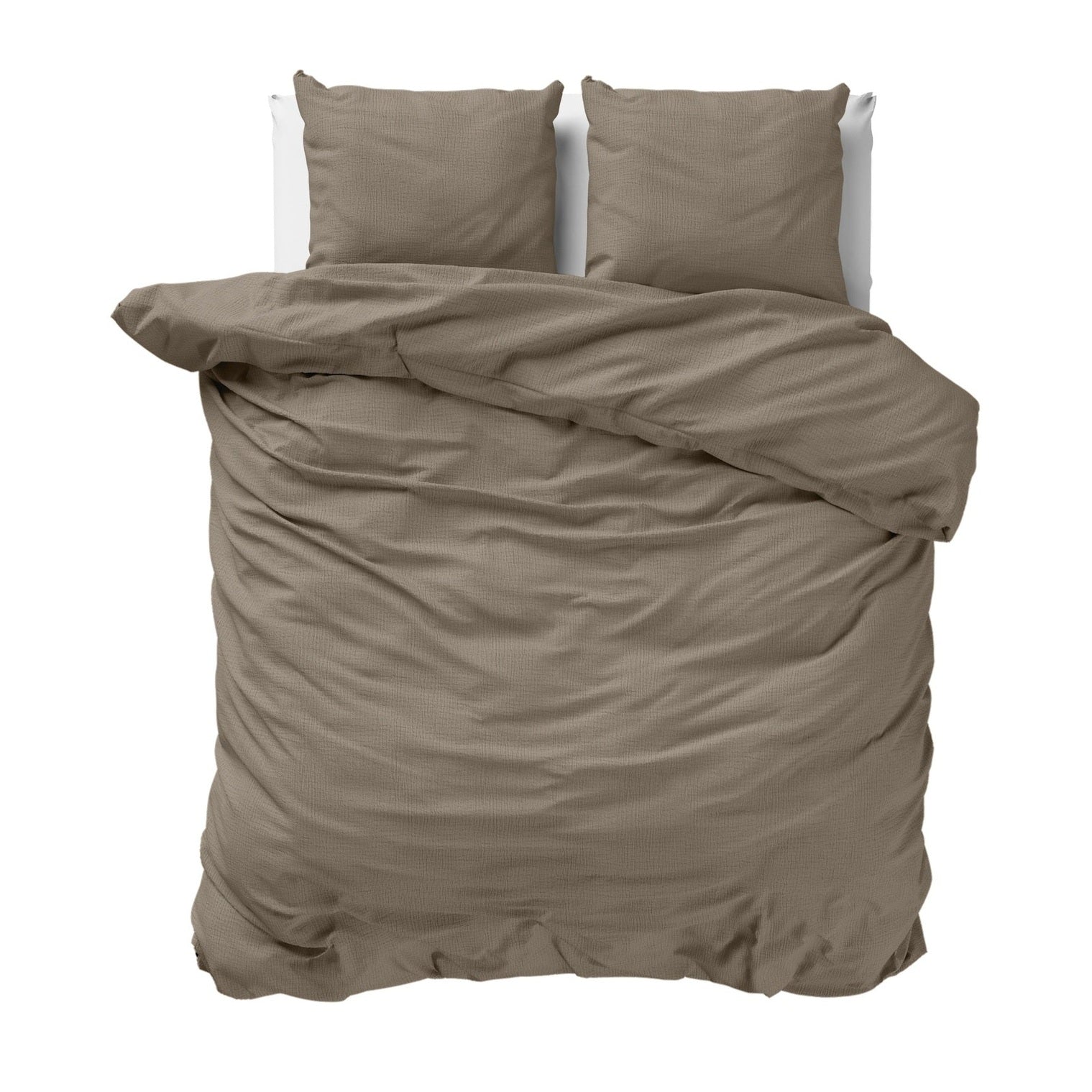 Dreamhouse Bettbezug Tetra Musselin Taupe
