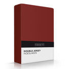 Romanette hoeslaken double jersey Bordo