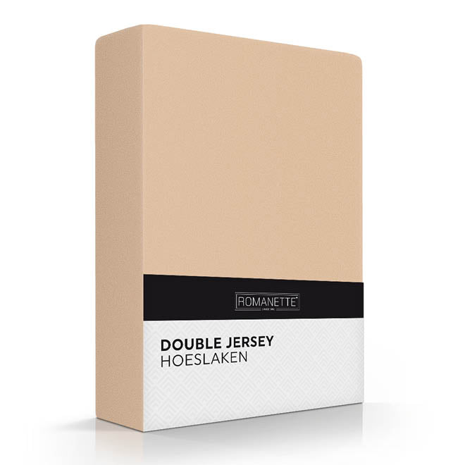 Drap-housse Romanette Double Jersey Camel