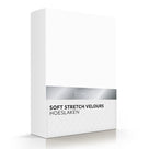 Romanette hoeslaken velours wit #kleur_wit