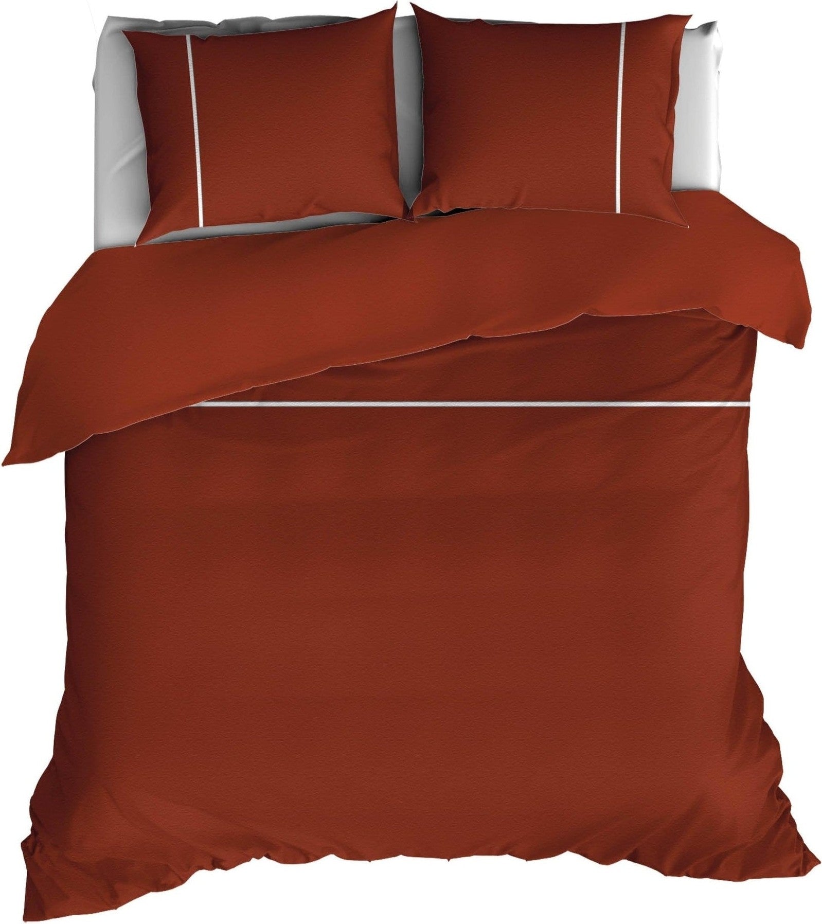 Dekbedovertrek Flanel Duchesse Rooibos Wit - Bedtextielonline.be