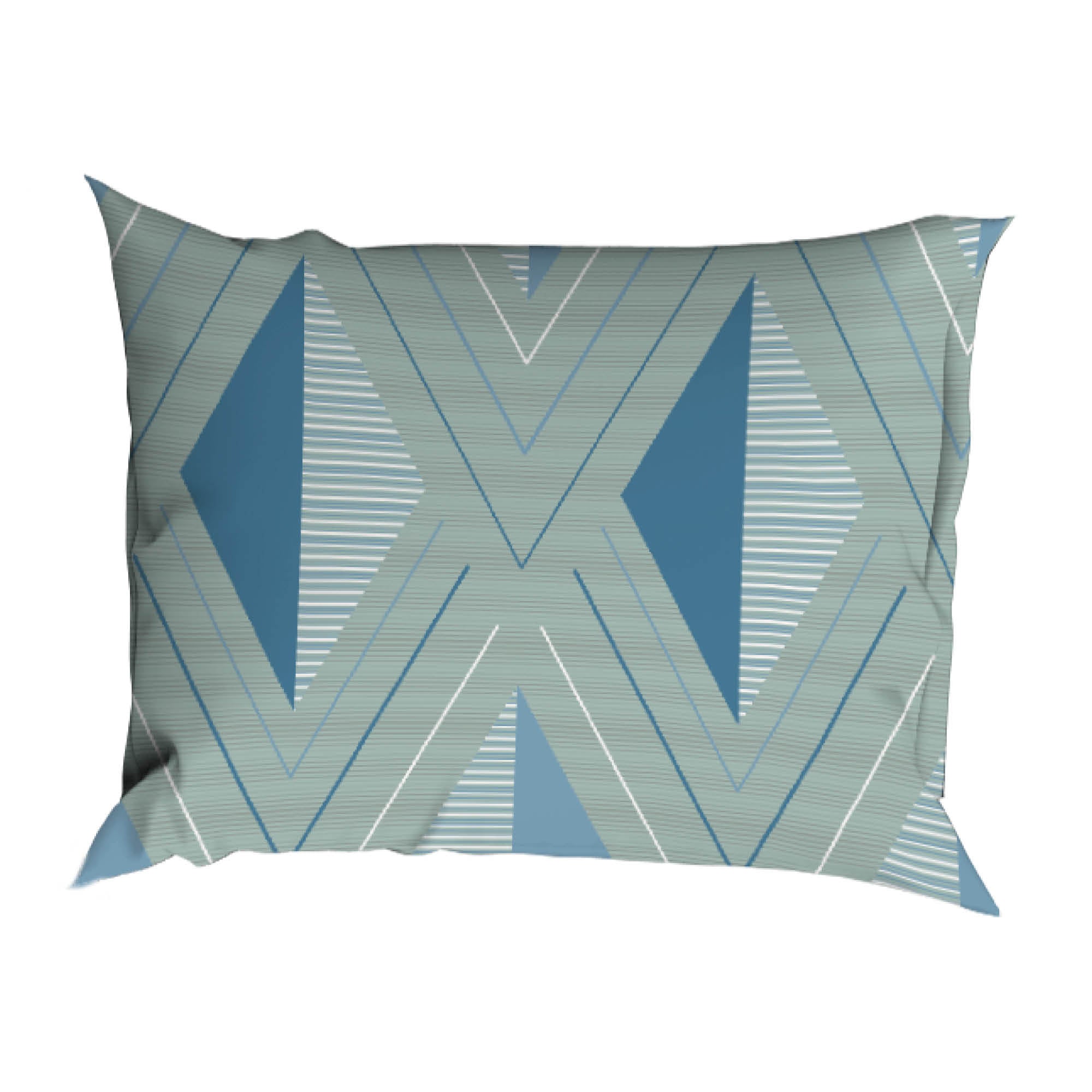 Satin d'Or Housse de couette Satin Izumi Bleu Vert