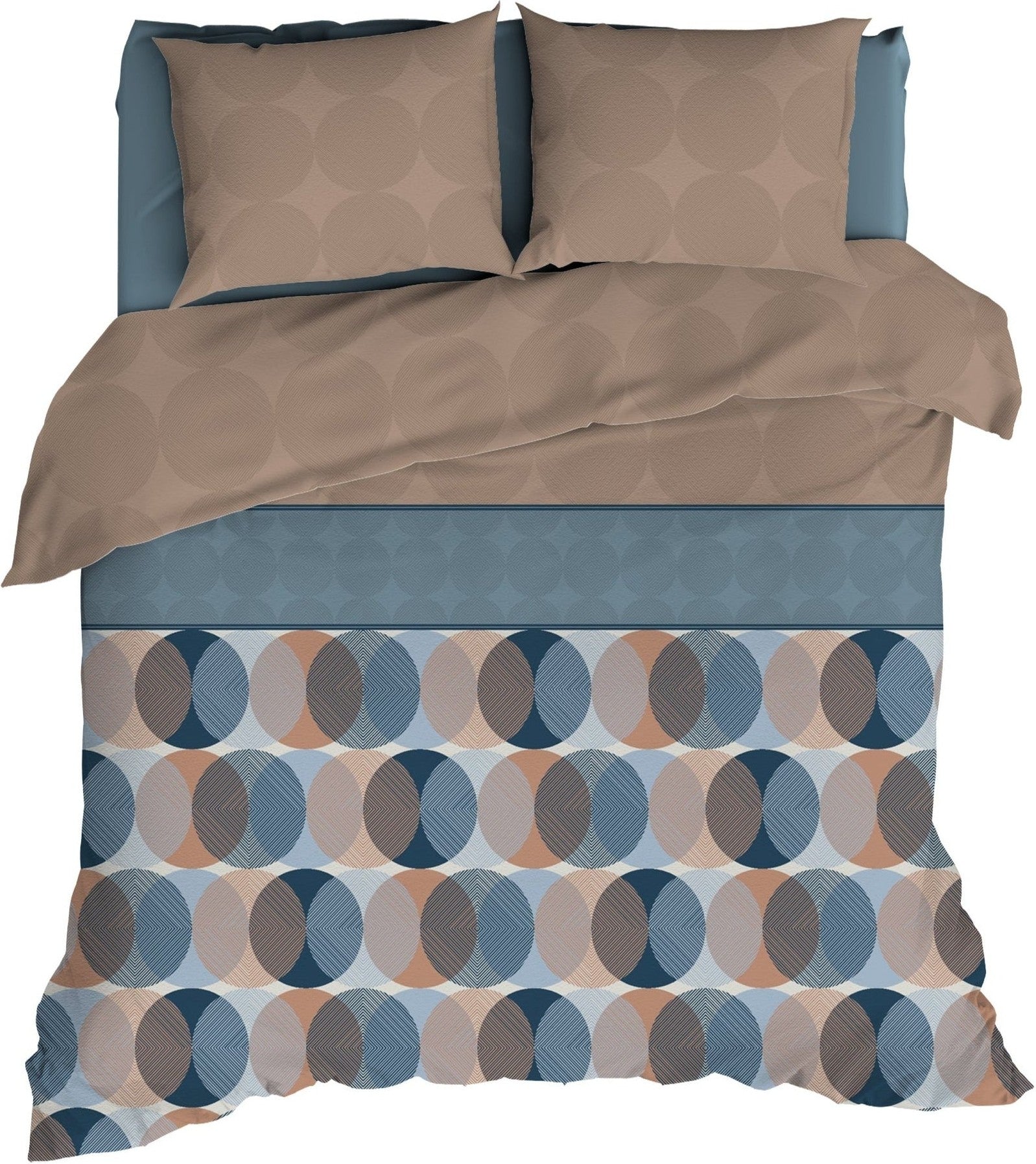 Romanette Dekbedovertrek Flanel Briancon Cinnamon