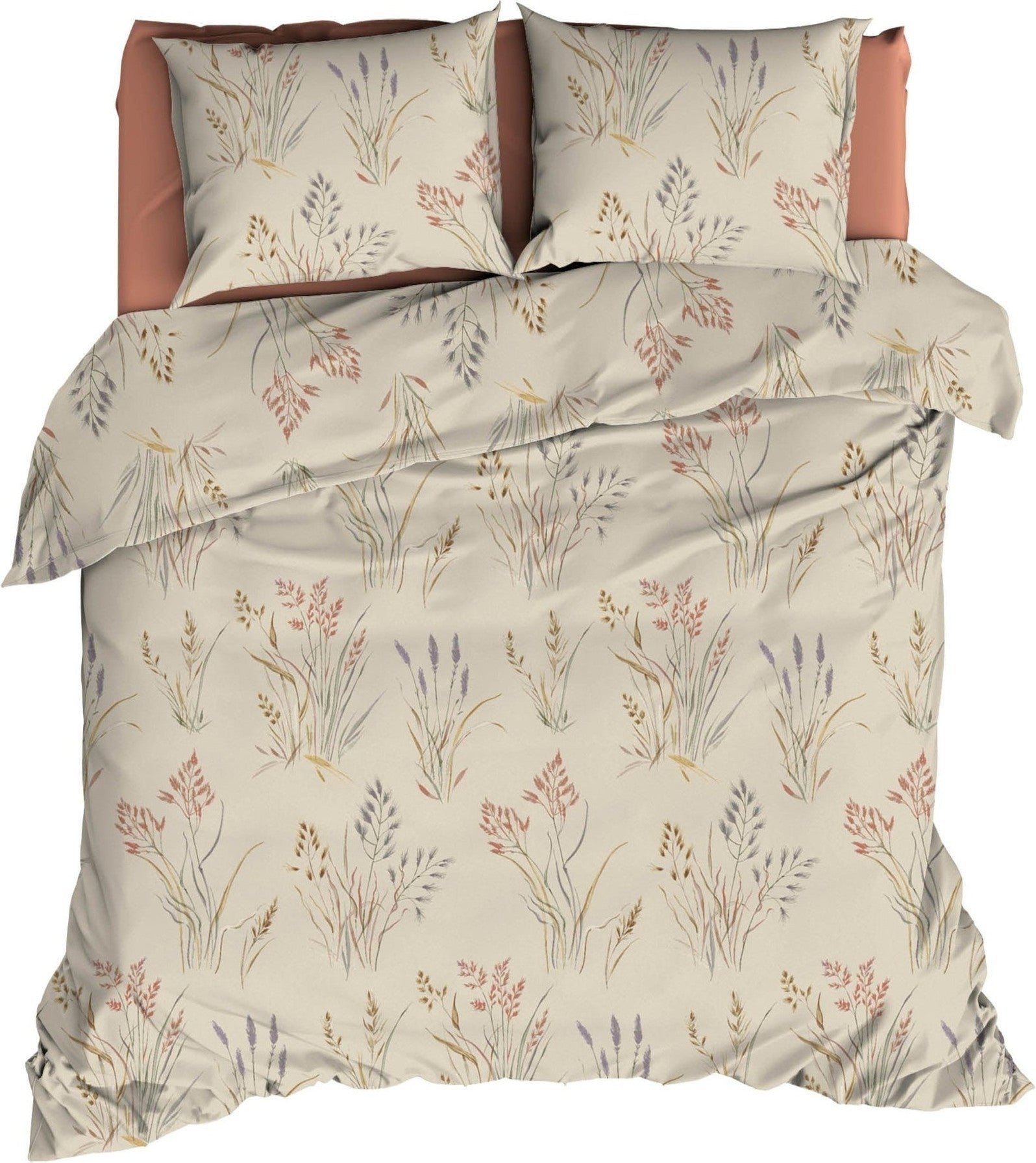 Romanette Dekbedovertrek Farini Beige Katoen - Bedtextielonline.be
