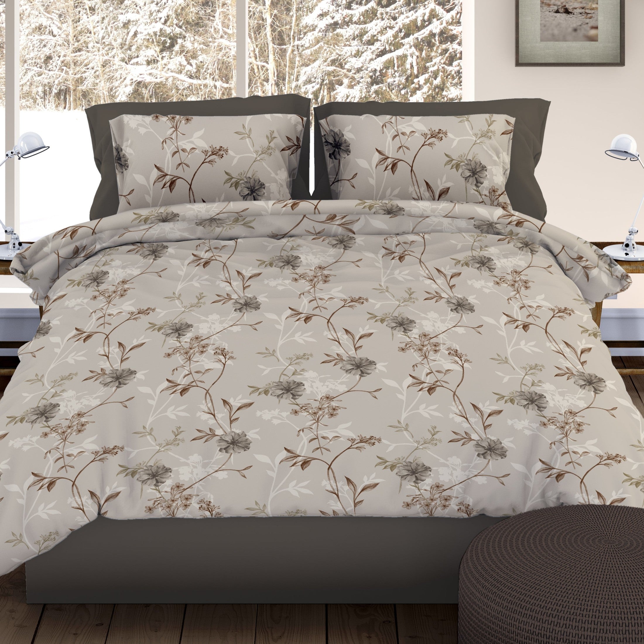 Romanette Bettbezug Flanell Richelle Beige