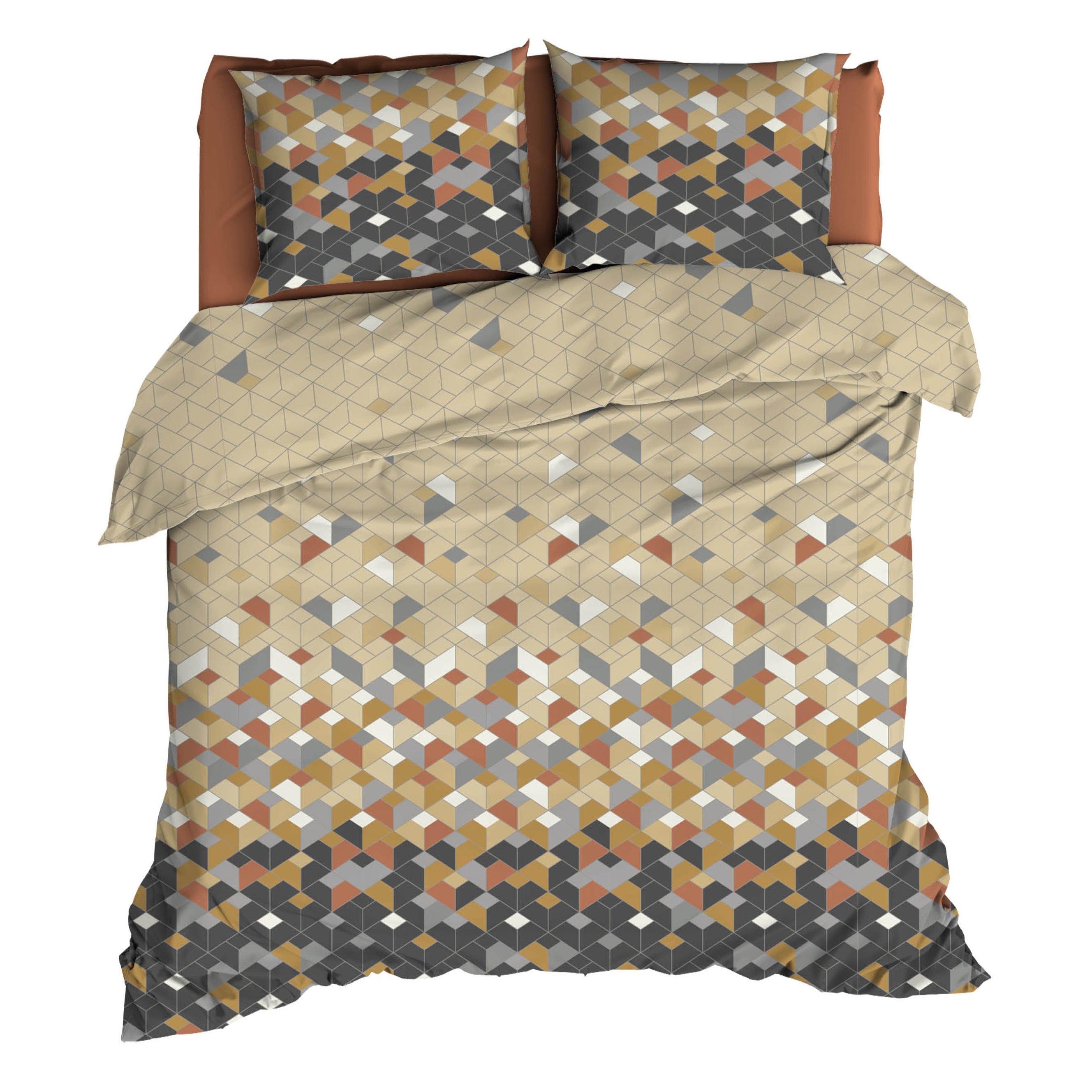 Satin d'Or Dekbedovertrek Satijn Scoop - Antra/Beige