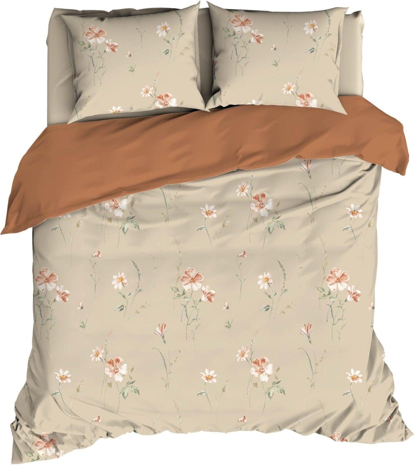 Satin d'Or Dekbedovertrek Zabina Beige Satijn - Bedtextielonline.be