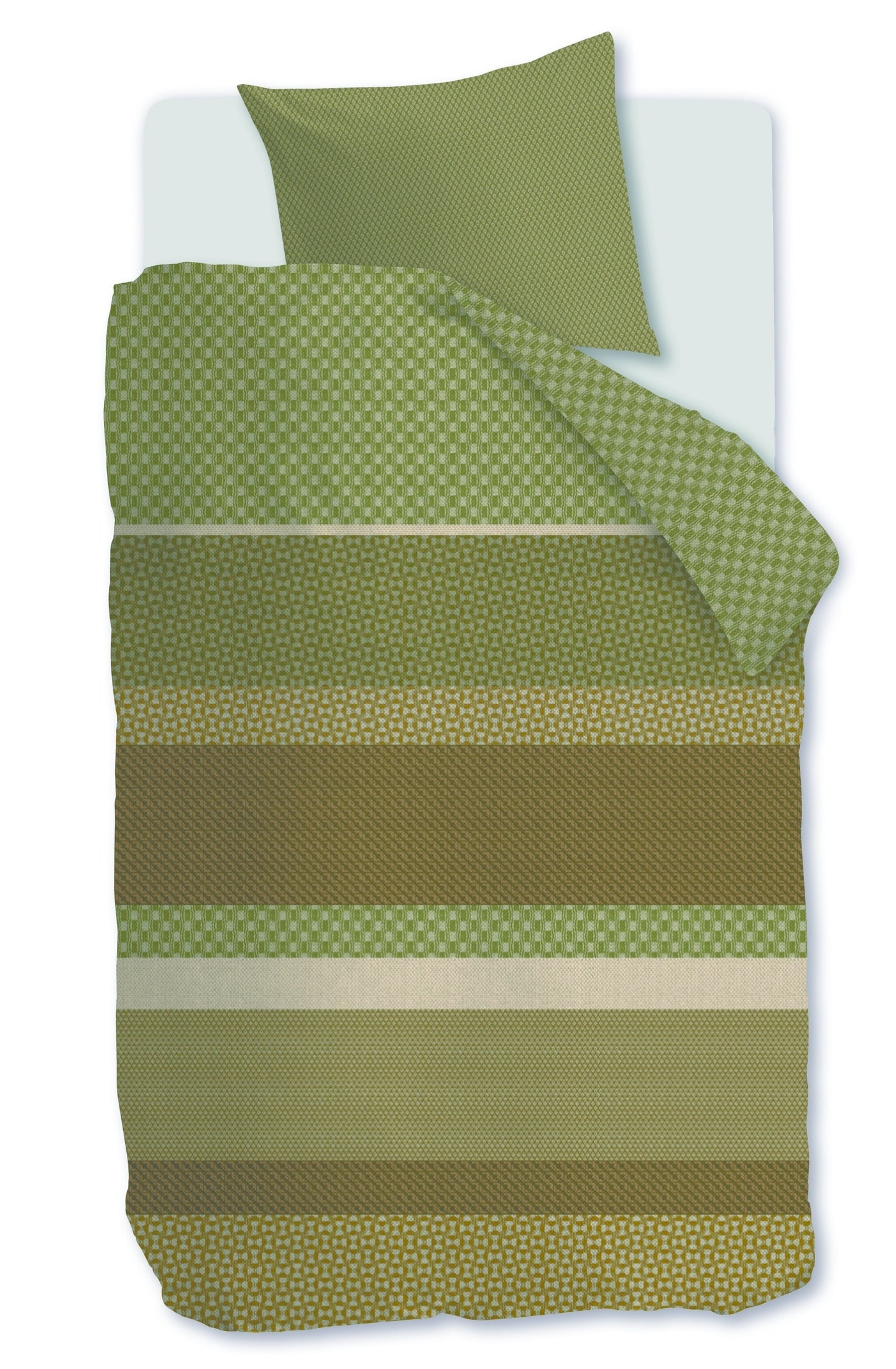 Beddinghouse Dekbedovertrek Flanel Fera Groen