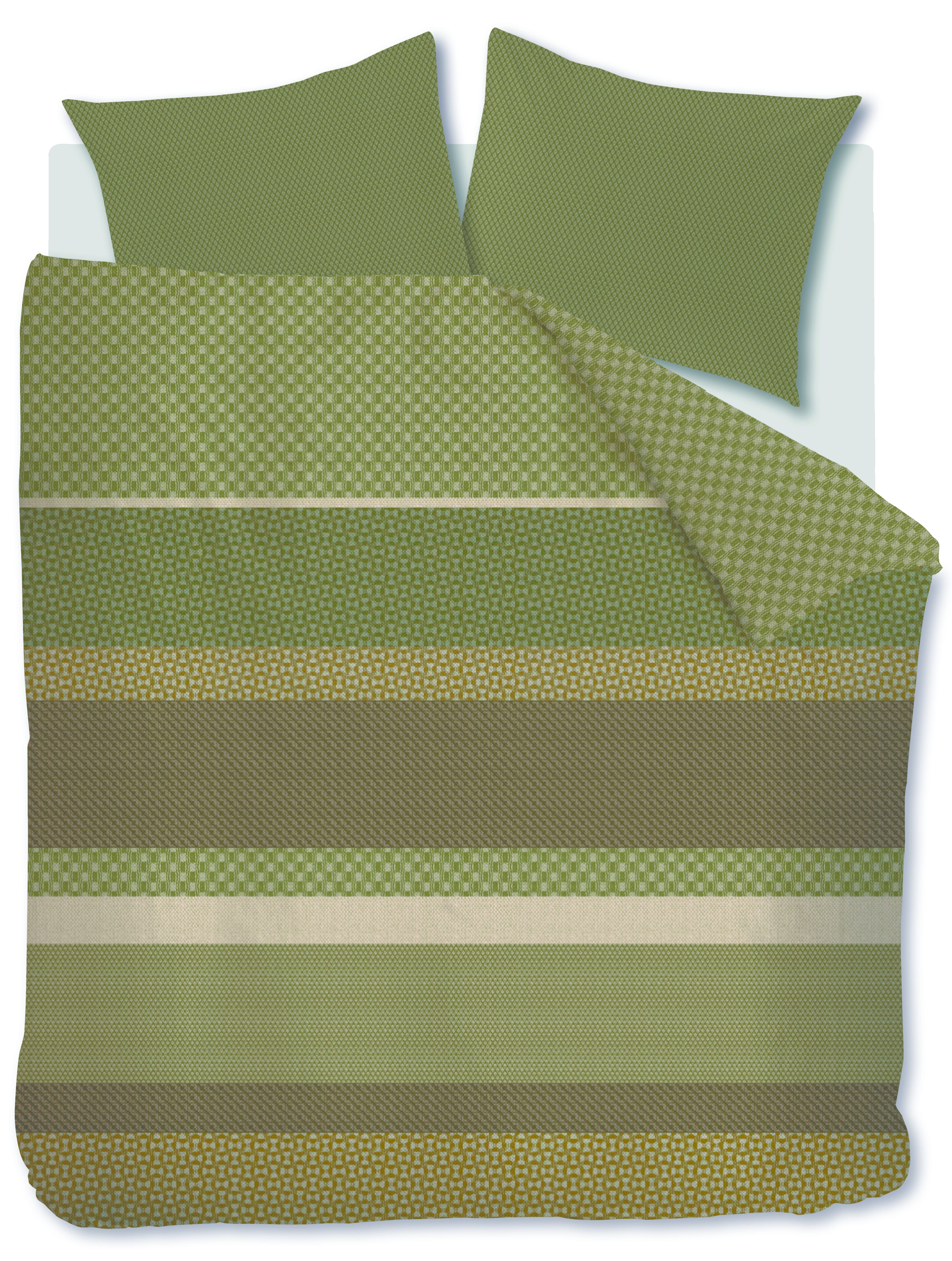 Beddinghouse Dekbedovertrek Flanel Fera Groen