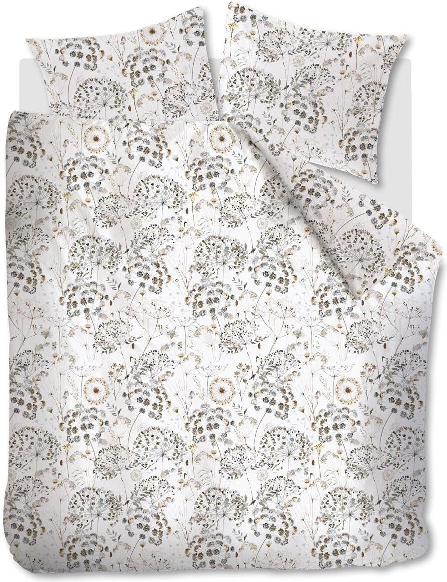 Ariadne at Home Dekbedovertrek Flanel Windy Gebroken wit