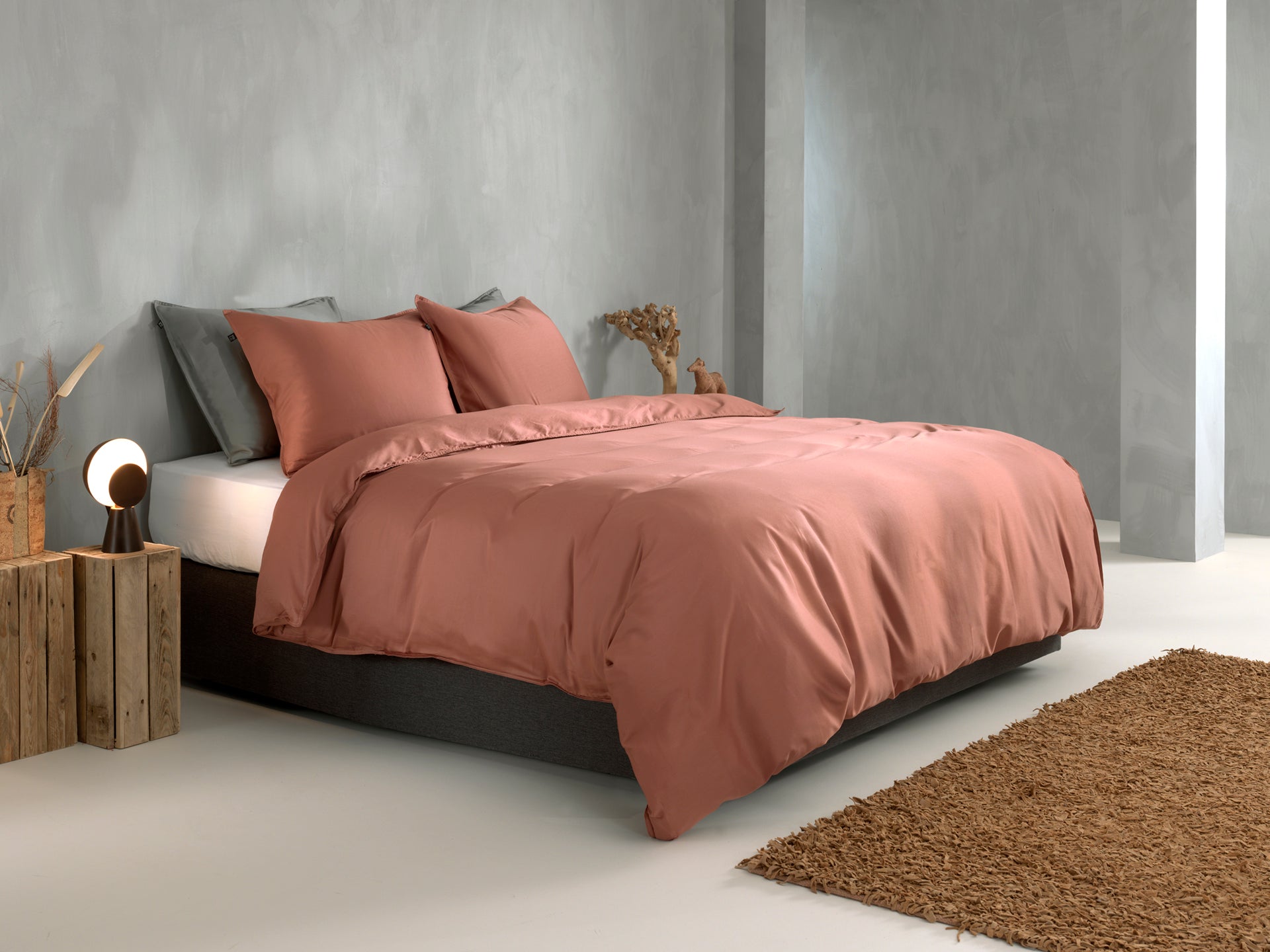 Zo Home Housse de couette Satin Satinado Canyon Rose