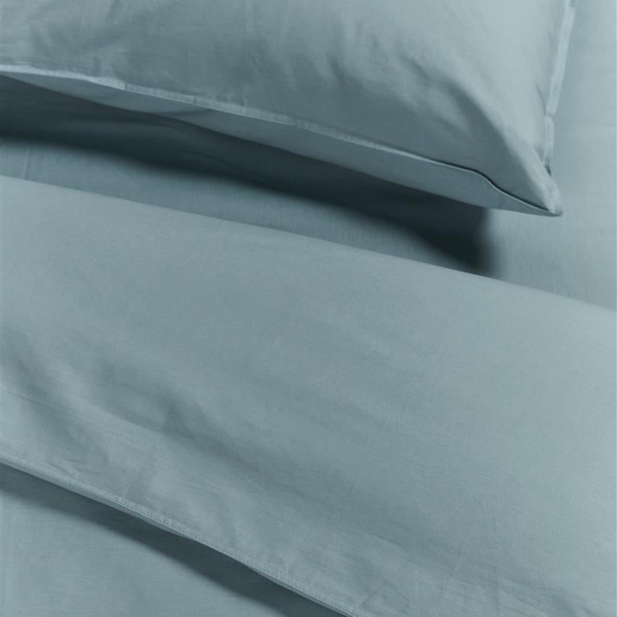 Ambiante dekbedovertrek katoen Cotton uni, blauw
