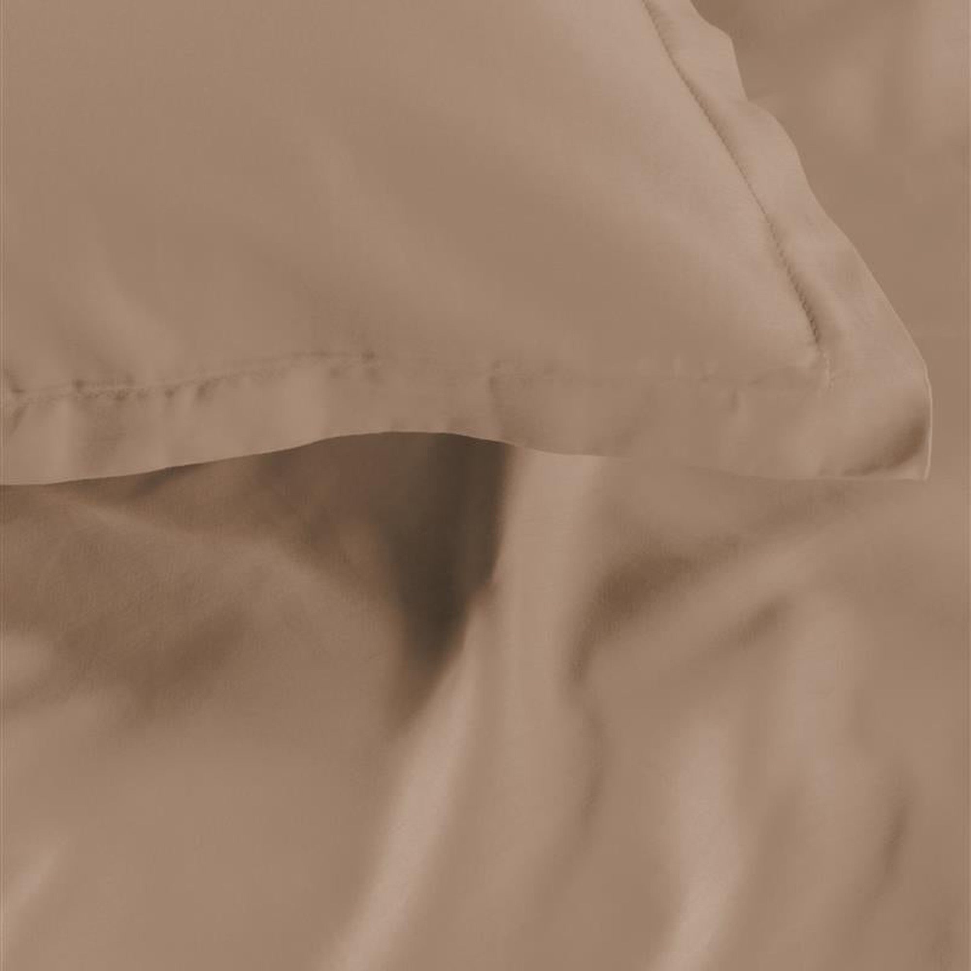 Ambiante dekbedovertrek katoensatijn satin uni, taupe