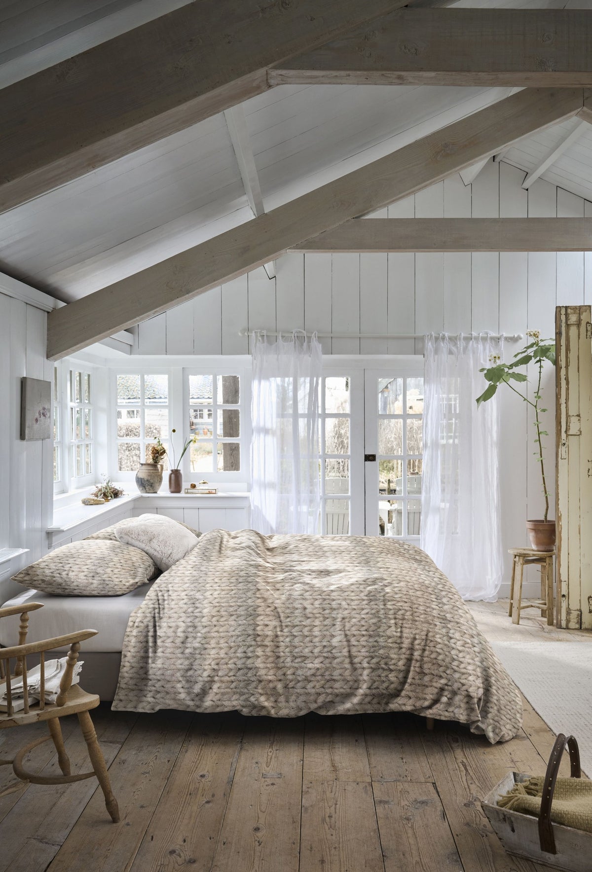 Ariadne at Home Dekbedovertrek Flanel Lovingly Naturel