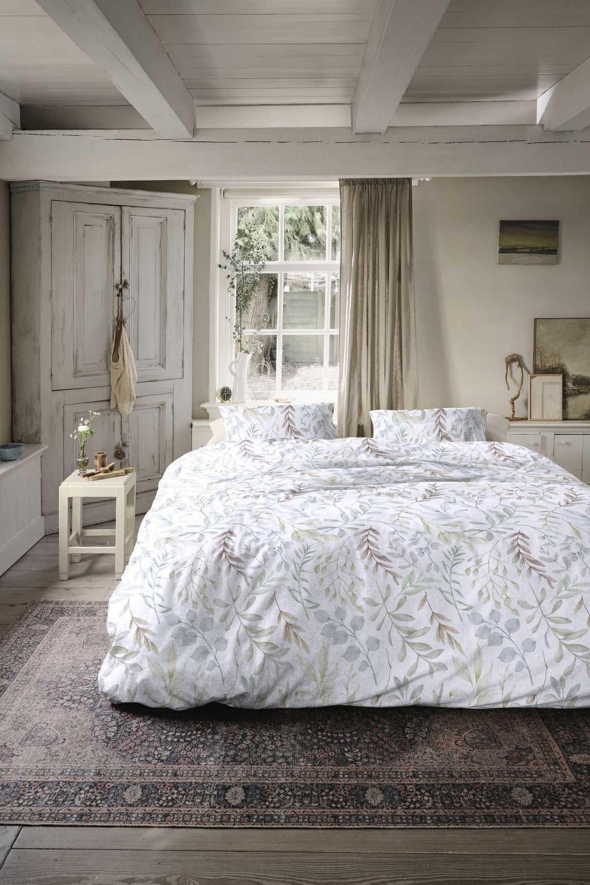 Ariadne at Home Dekbedovertrek Flanel Whirl Wit