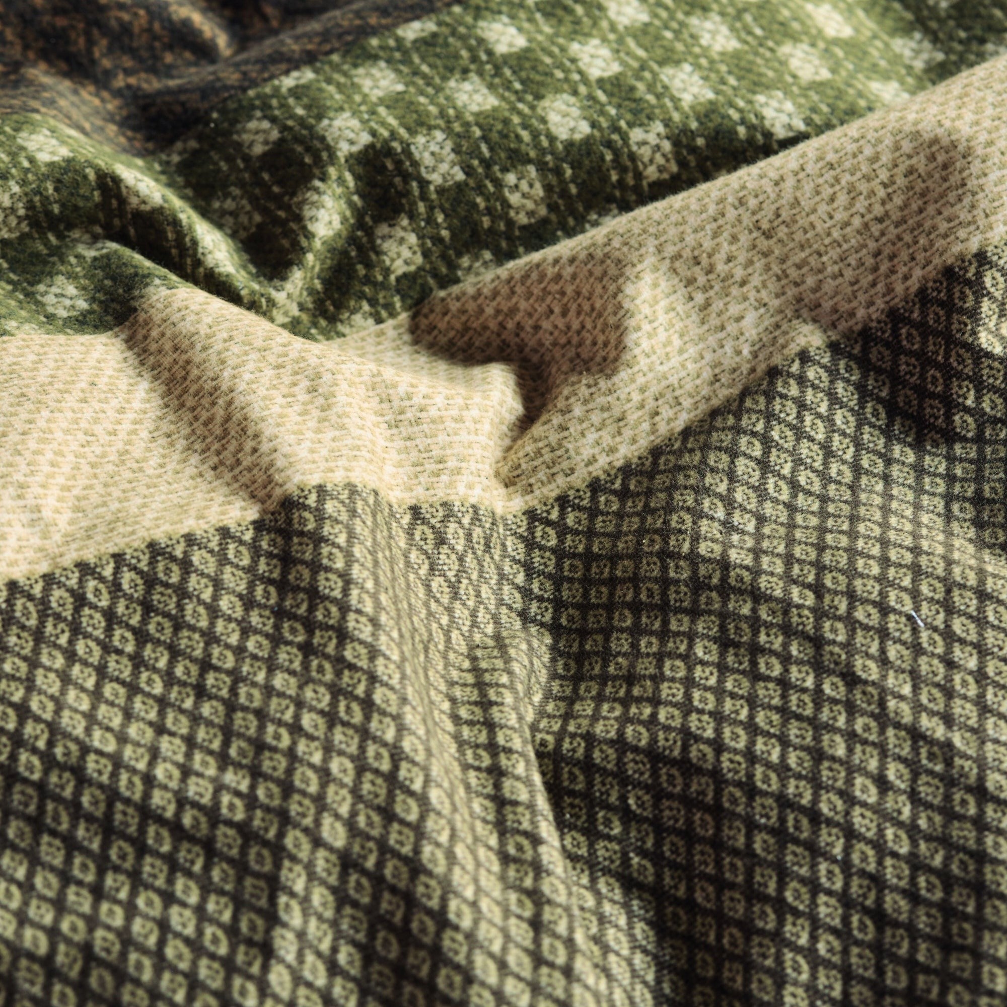 Beddinghouse dekbedovertrek flanel Fera groen