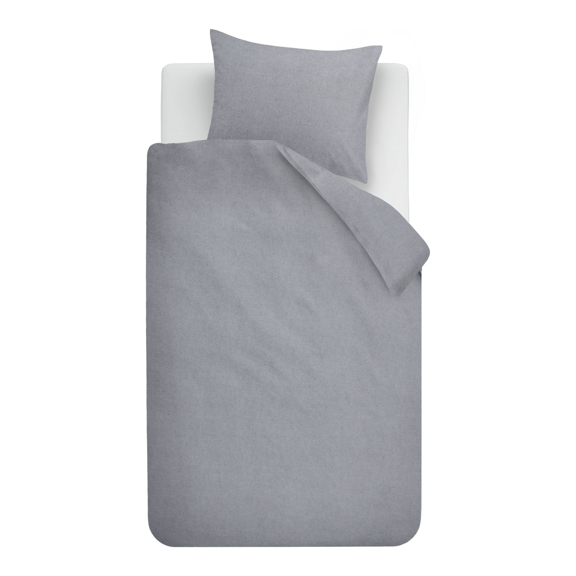 Beddinghouse dekbedovertrek flanel Frost Blauwgrijs
