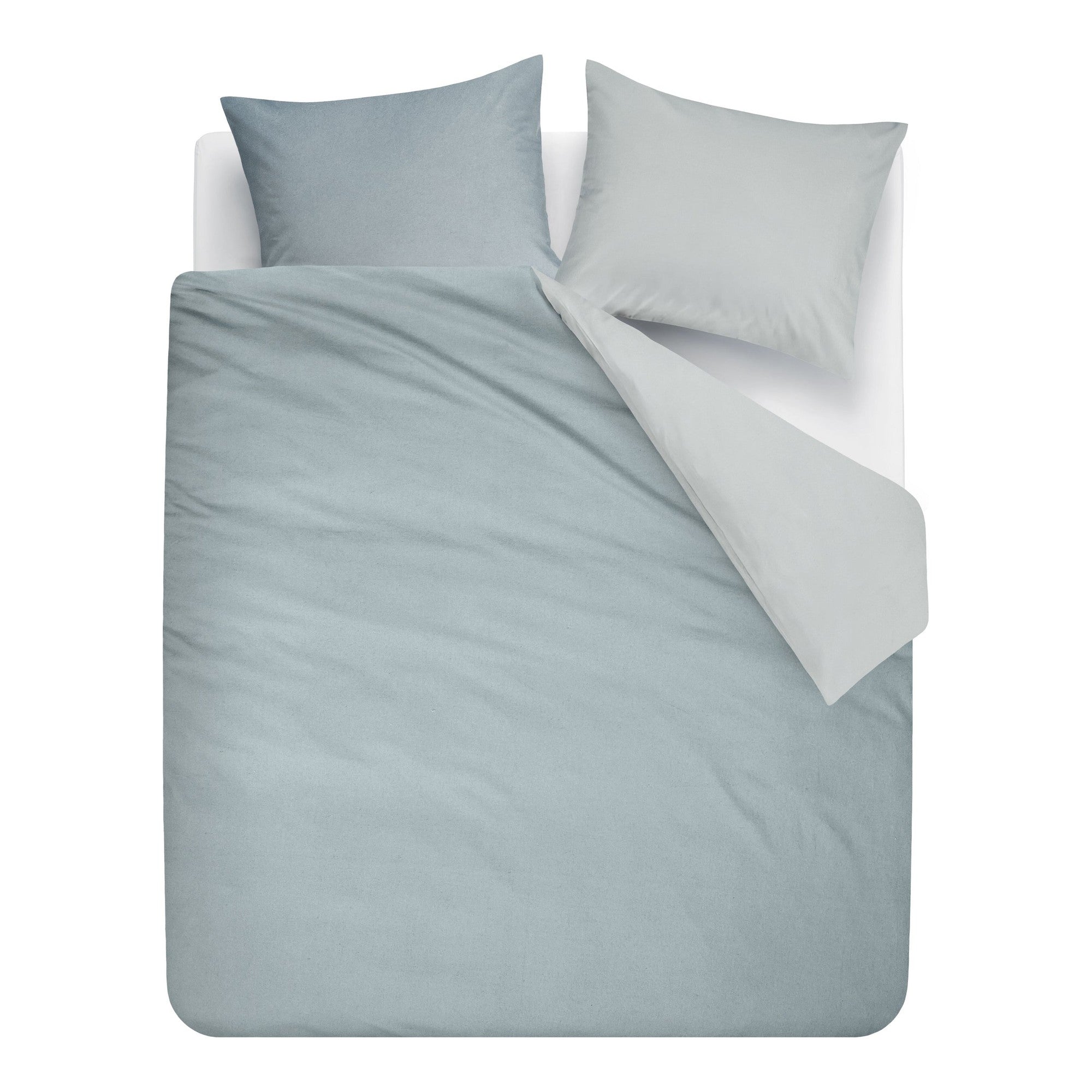 Beddinghouse dekbedovertrek flanel Warm blauw