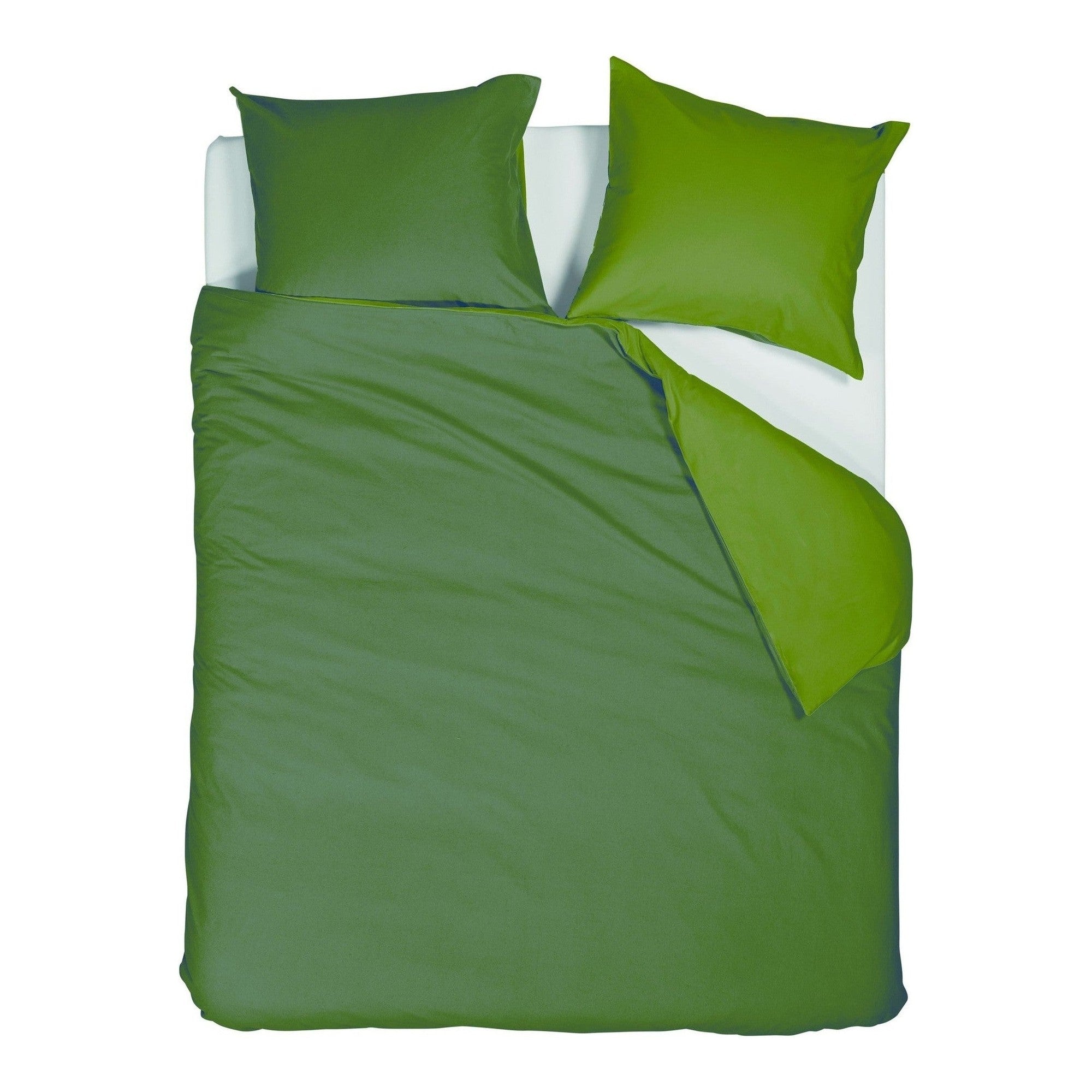 Beddinghouse dekbedovertrek flanel Warm groen