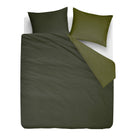 Beddinghouse dekbedovertrek flanel Warm groen