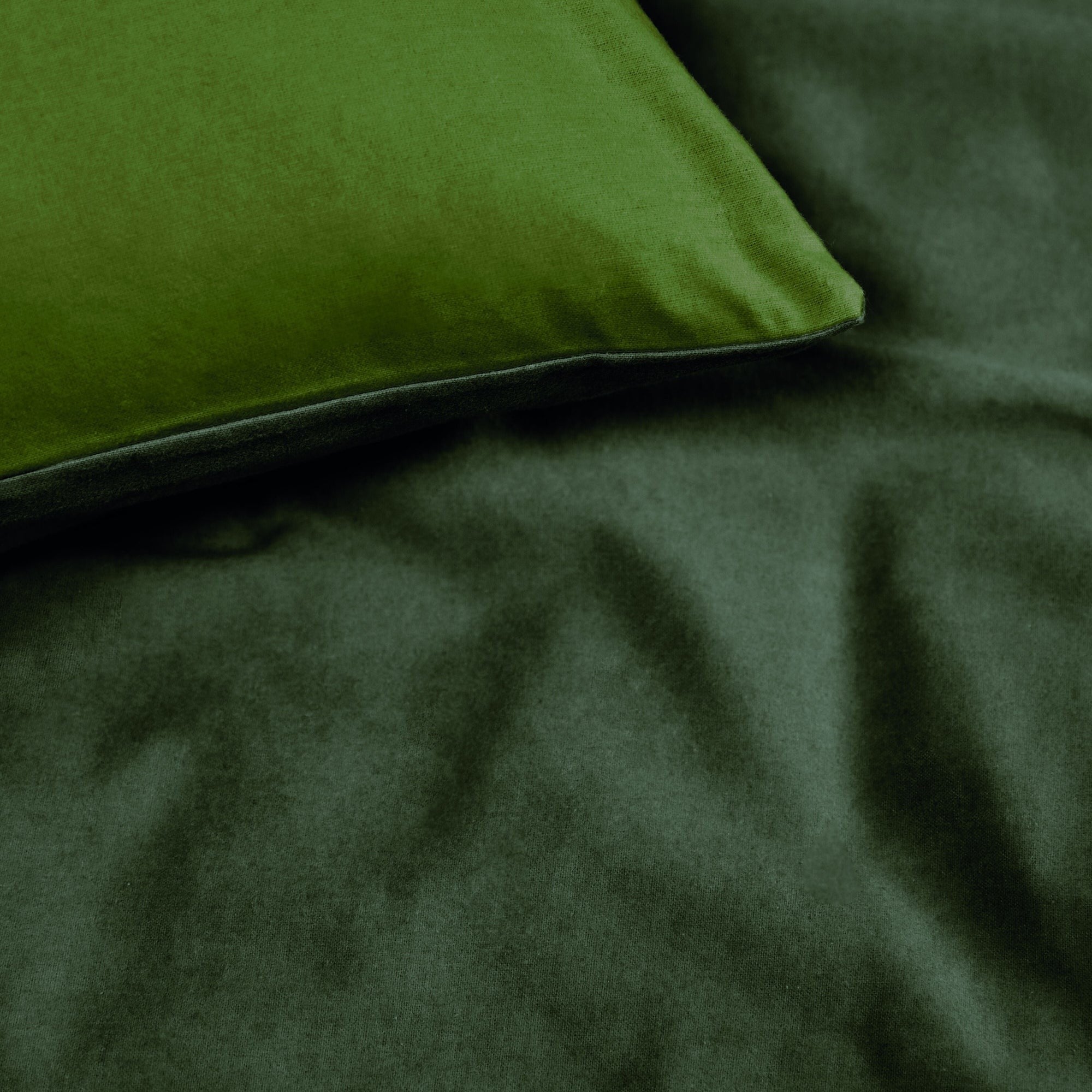 Beddinghouse dekbedovertrek flanel Warm groen