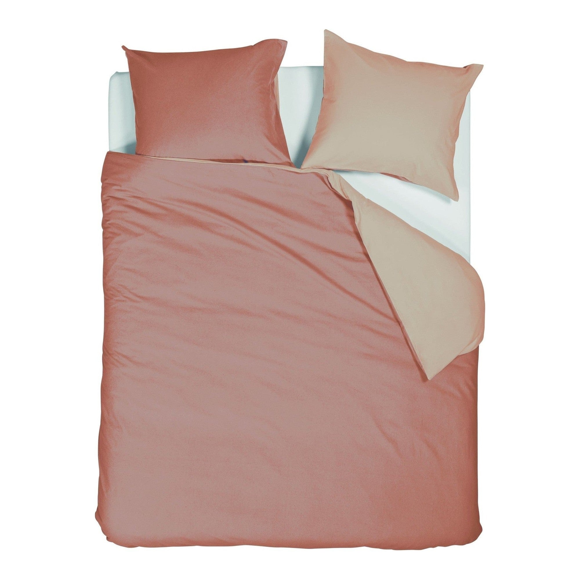 Beddinghouse dekbedovertrek flanel Warm roze