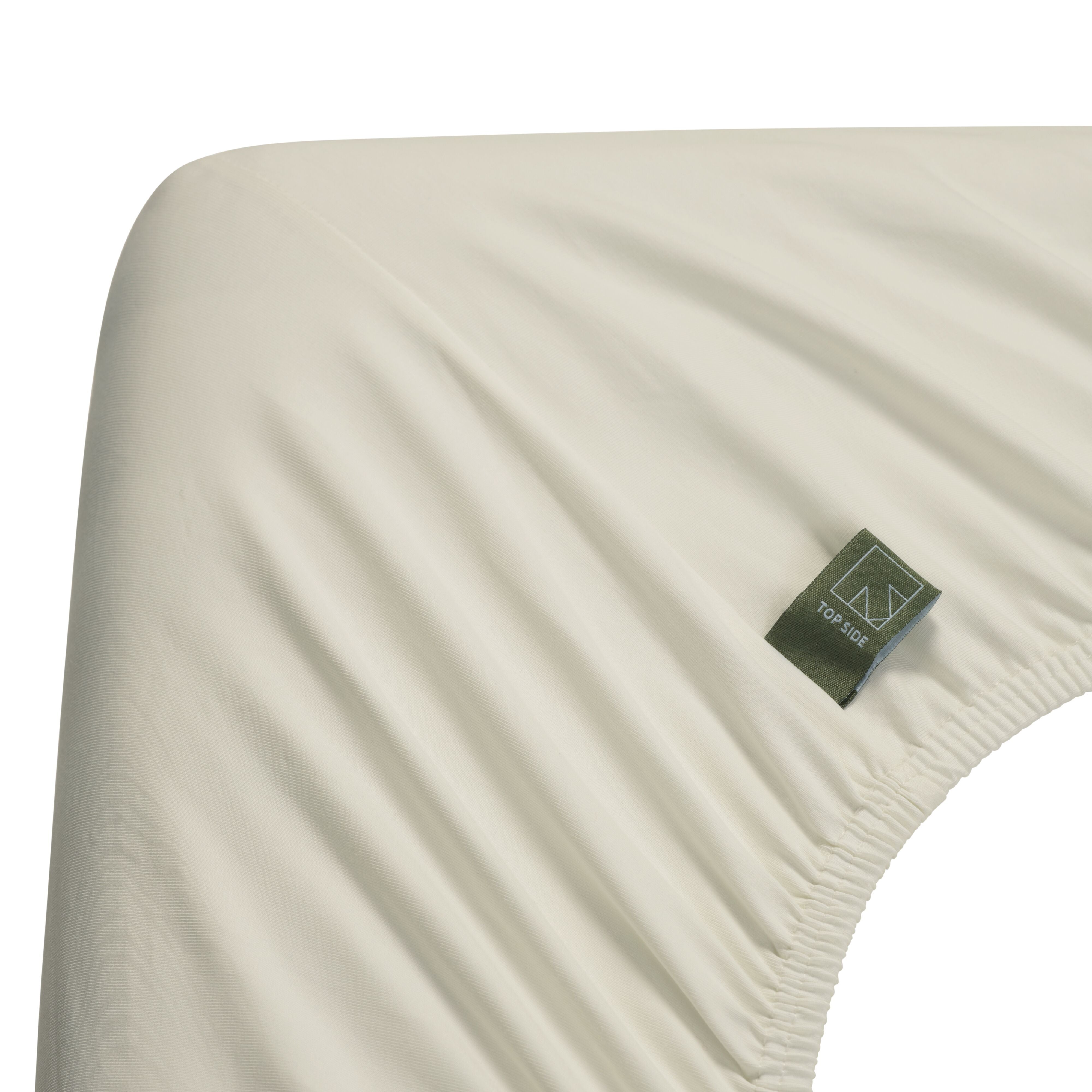 Beddinghouse Duo Split Hoeslaken Jersey Super Stretch - Gebroken wit detail