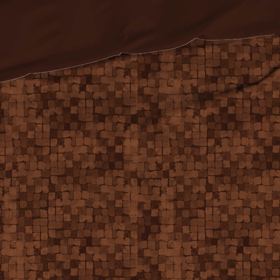 Satin d'Or Dekbedovertrek Satijn Bizassa - Mokka