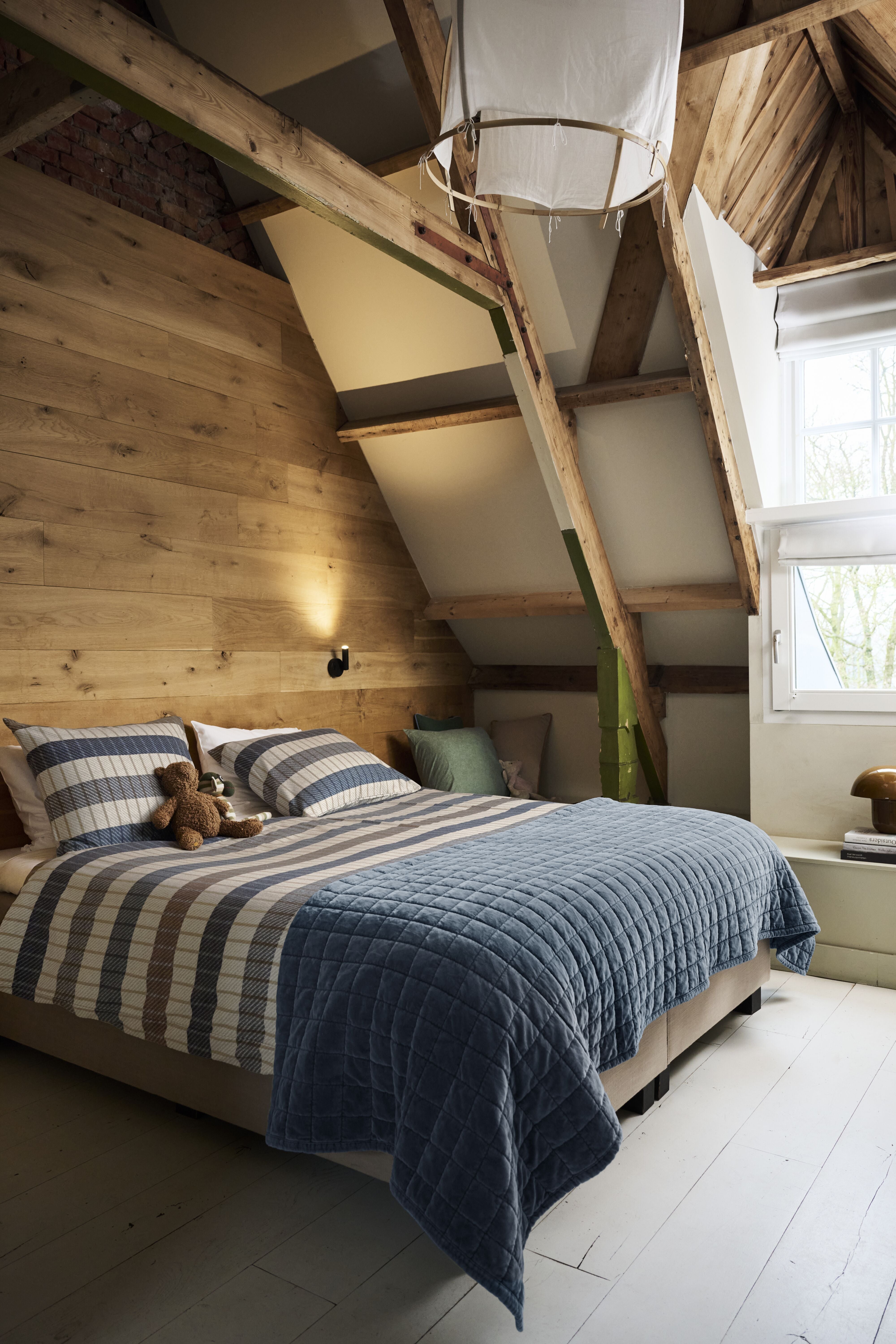 Beddinghouse dekbedovertrek flanel Bo Blauw