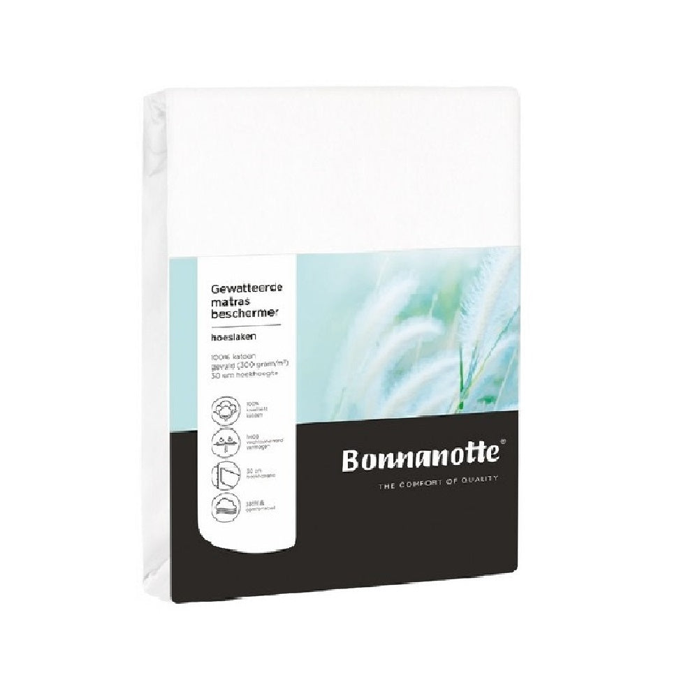 Bonnanotte matrasbeschermer gewatteerd 30 cm