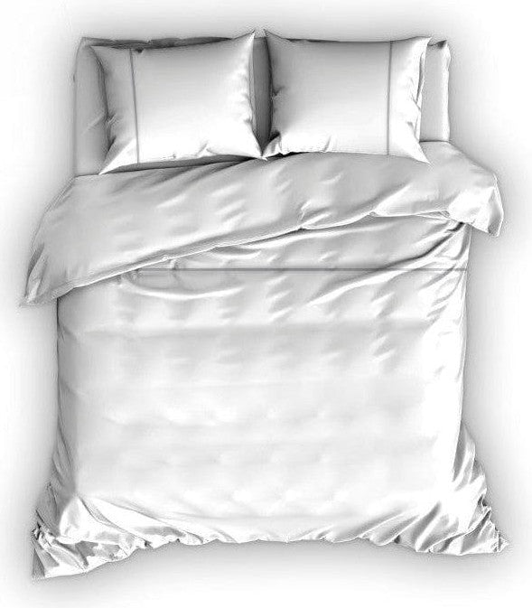 Cascina Colorini Dekbedovertrek Dekbedovertrek Percale Divina Wit Antraciet