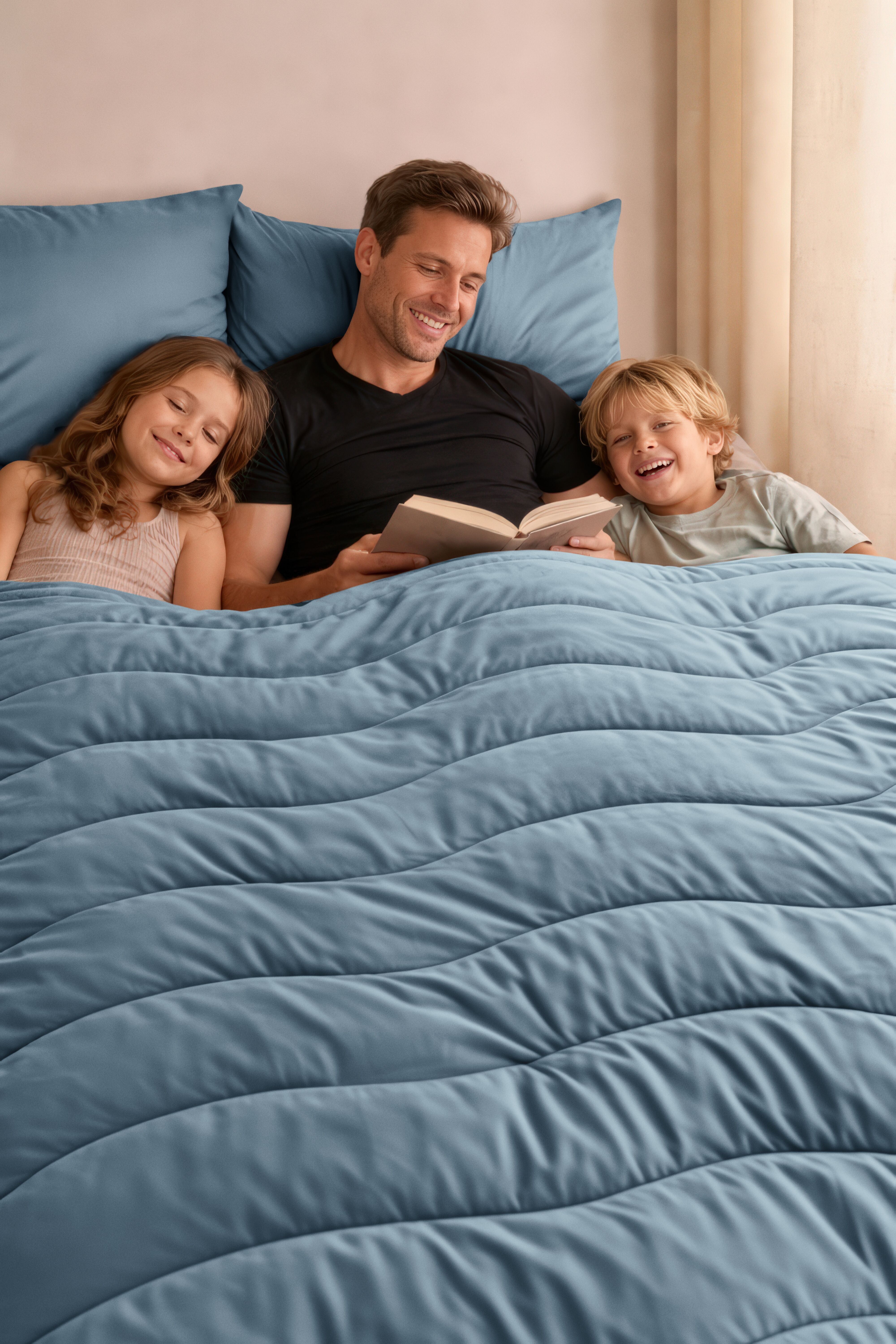 Beddinghouse lazy dekbed Cocoon Blauwgrijs