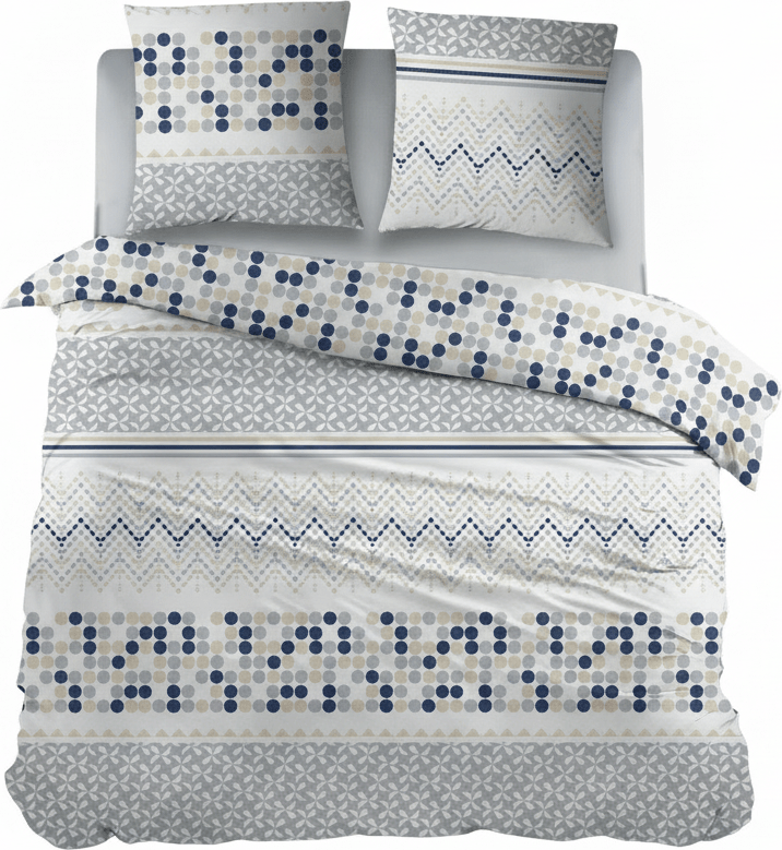 Cottons Dekbedovertrek Dekbedovertrek Katoen Petrus Blue