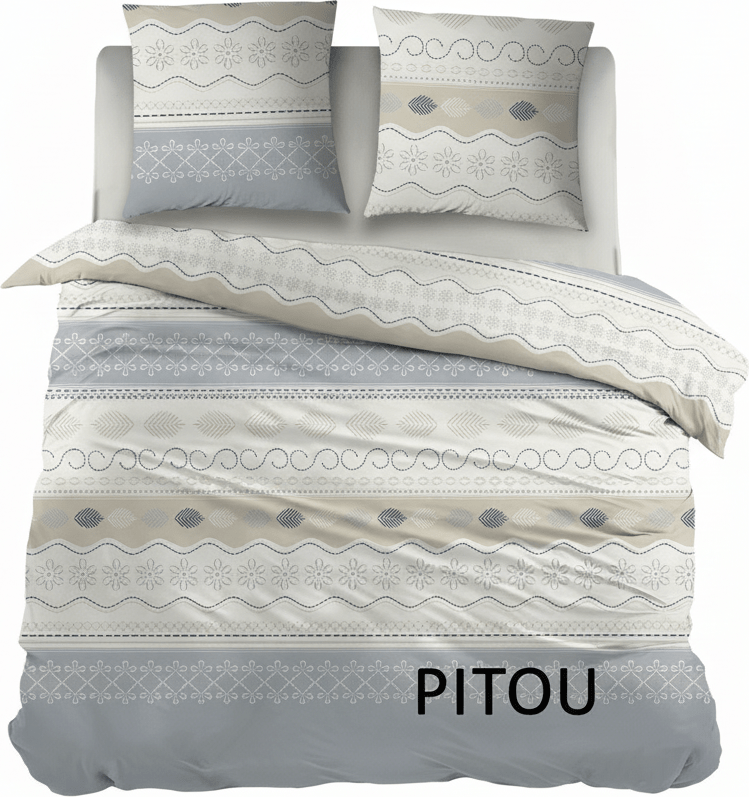 Cottons Dekbedovertrek Dekbedovertrek Katoen Pitou Blue