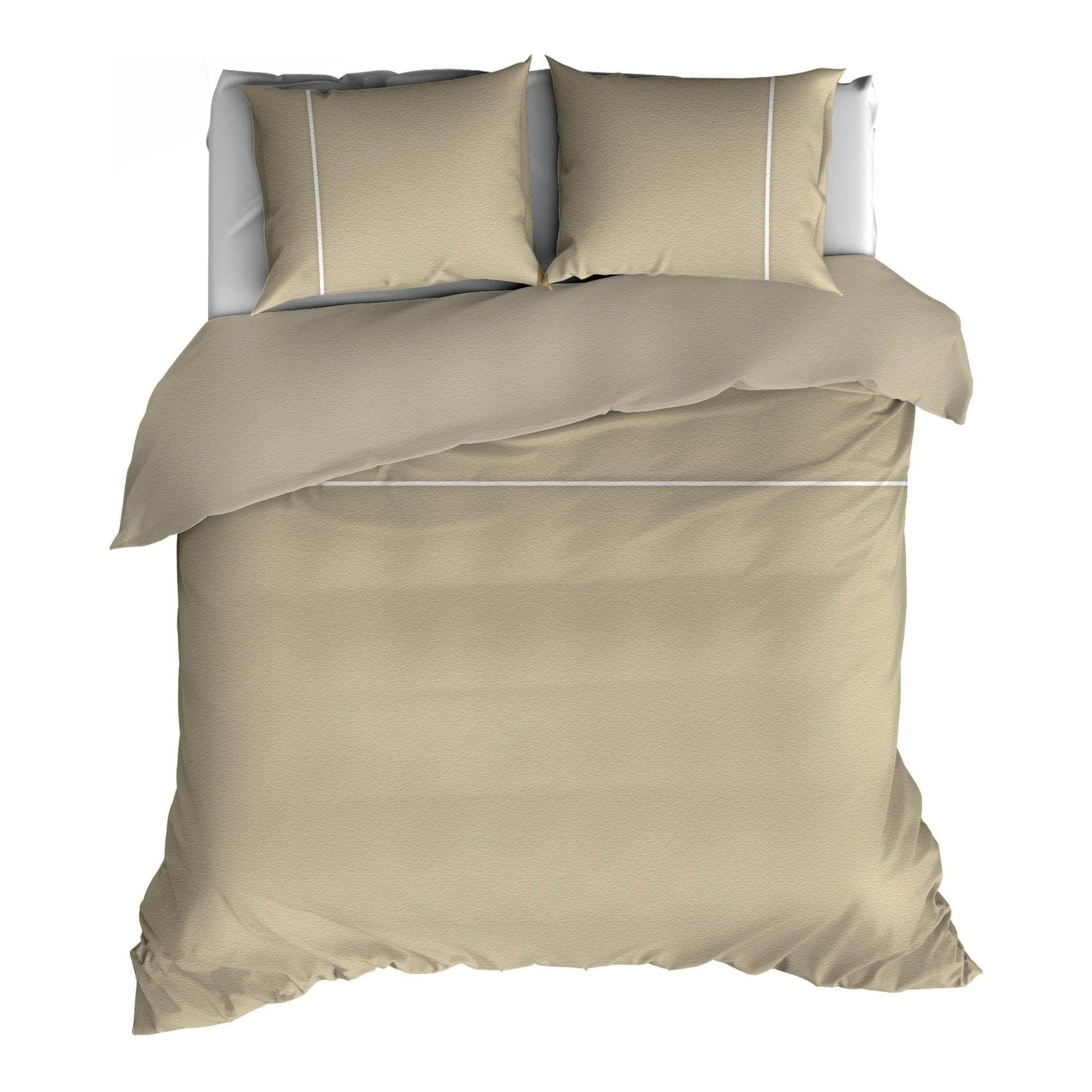 Romanette dekbedovertrek flanel Duchesse Sand