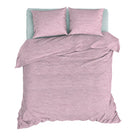 Romanette Dekbedovertrek Jersey Melange Roze