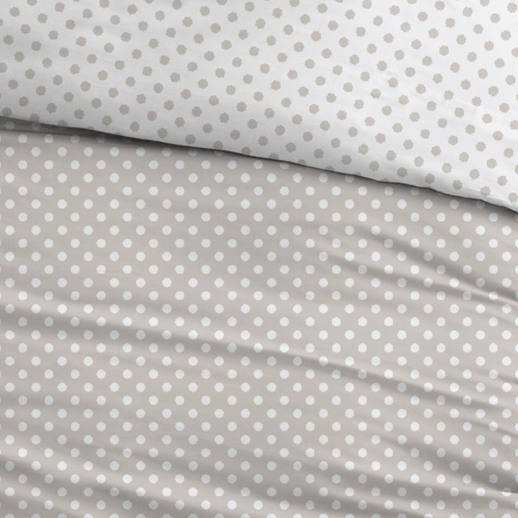 Sleepnight dekbedovertrek katoen Pierrot taupe