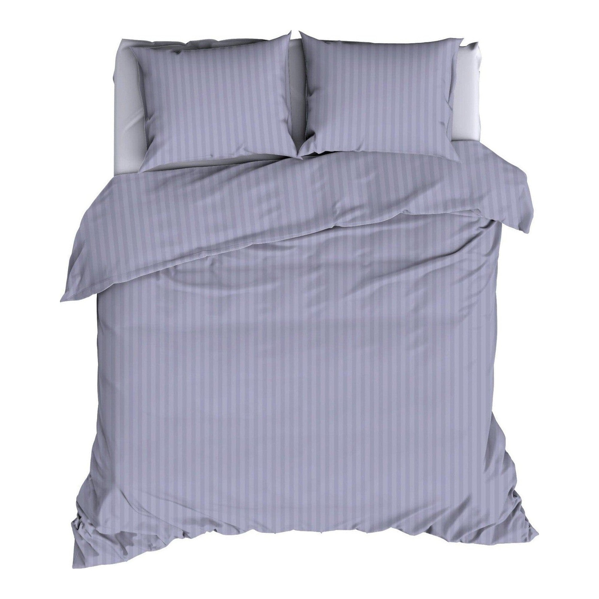 Satin d'Or dekbedovertrek satijn Satijnstreep Lilac