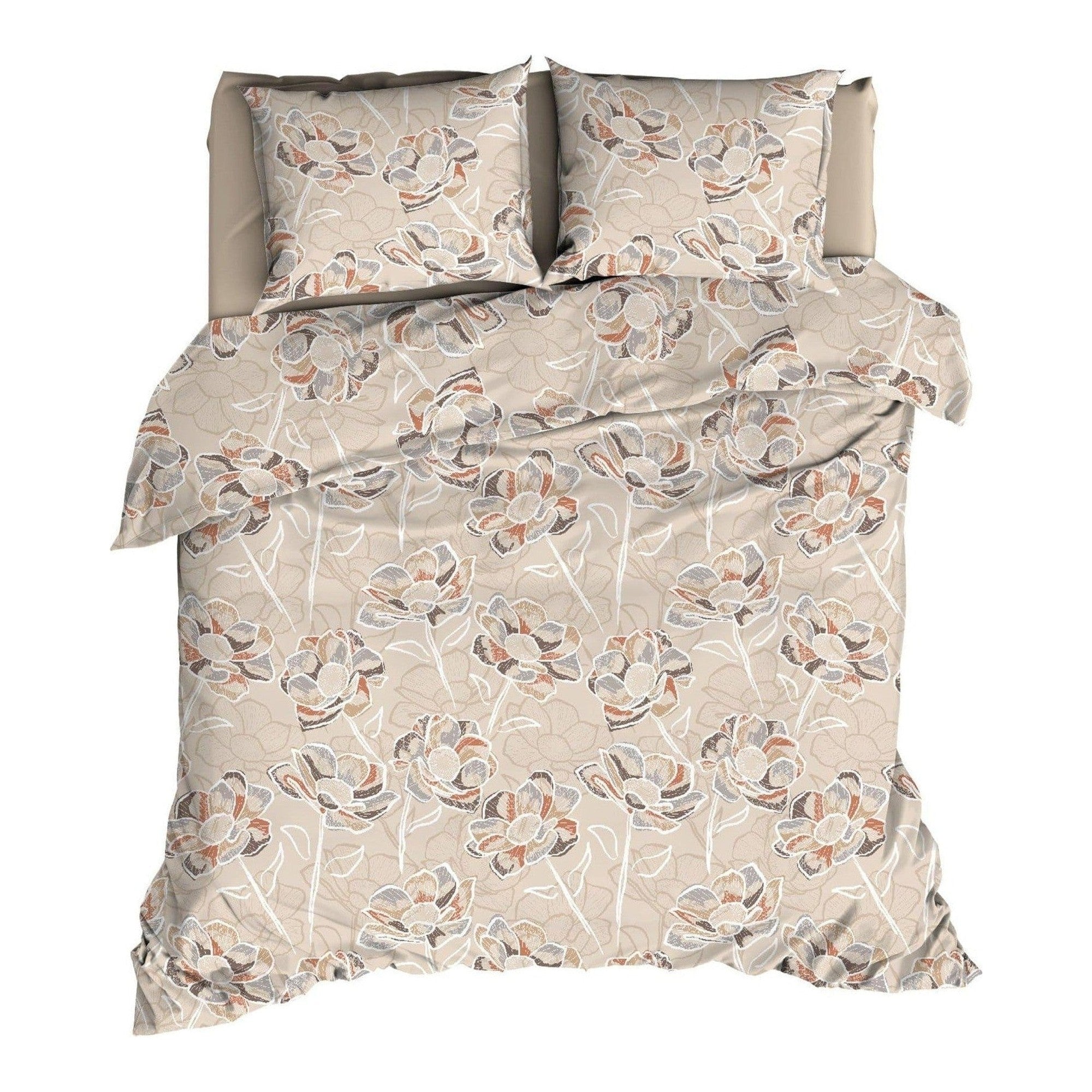 Satin d'Or dekbedovertrek satijn Steffi beige