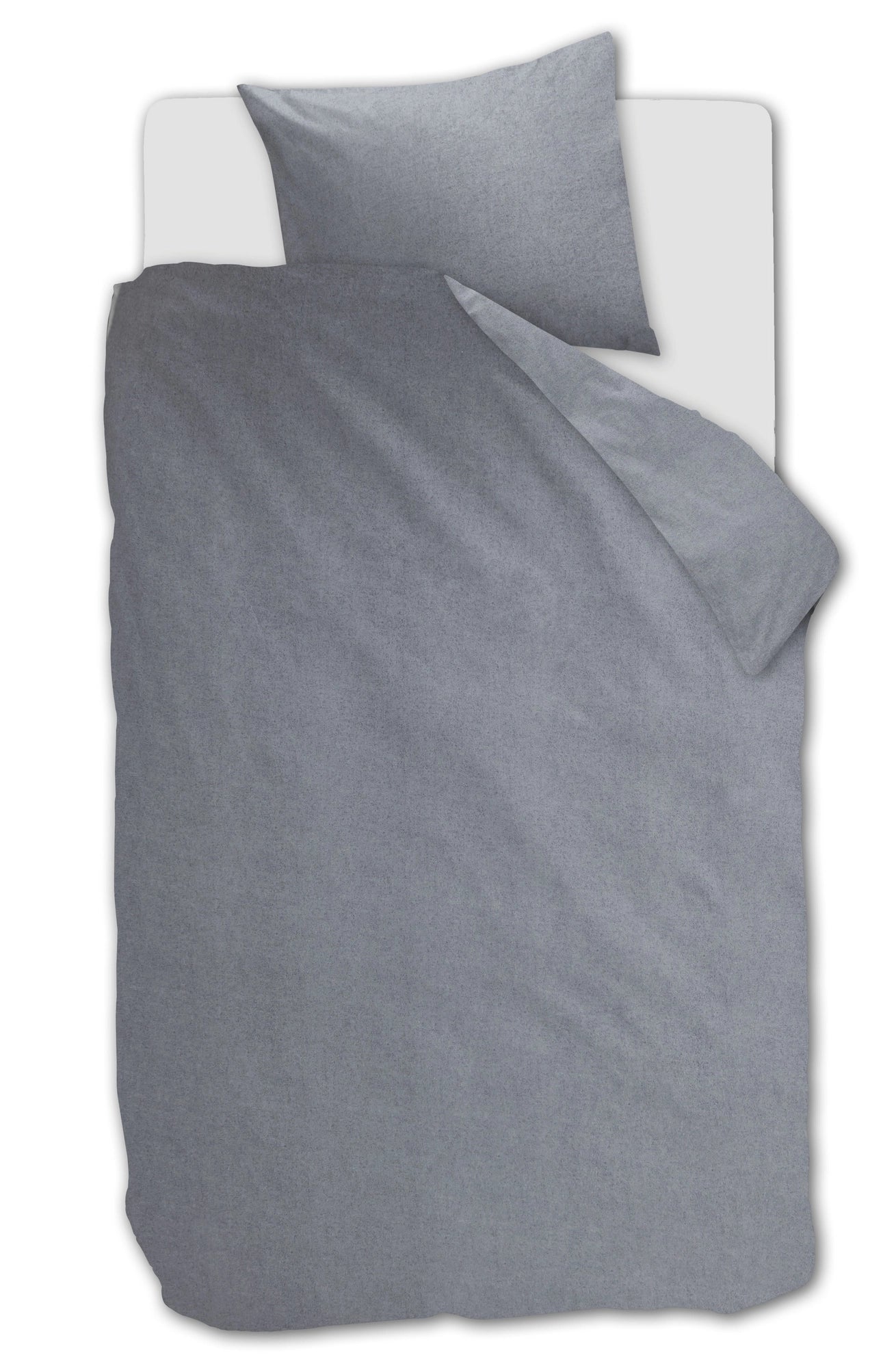 Beddinghouse Dekbedovertrek Flanel Frost Blauwgrijs
