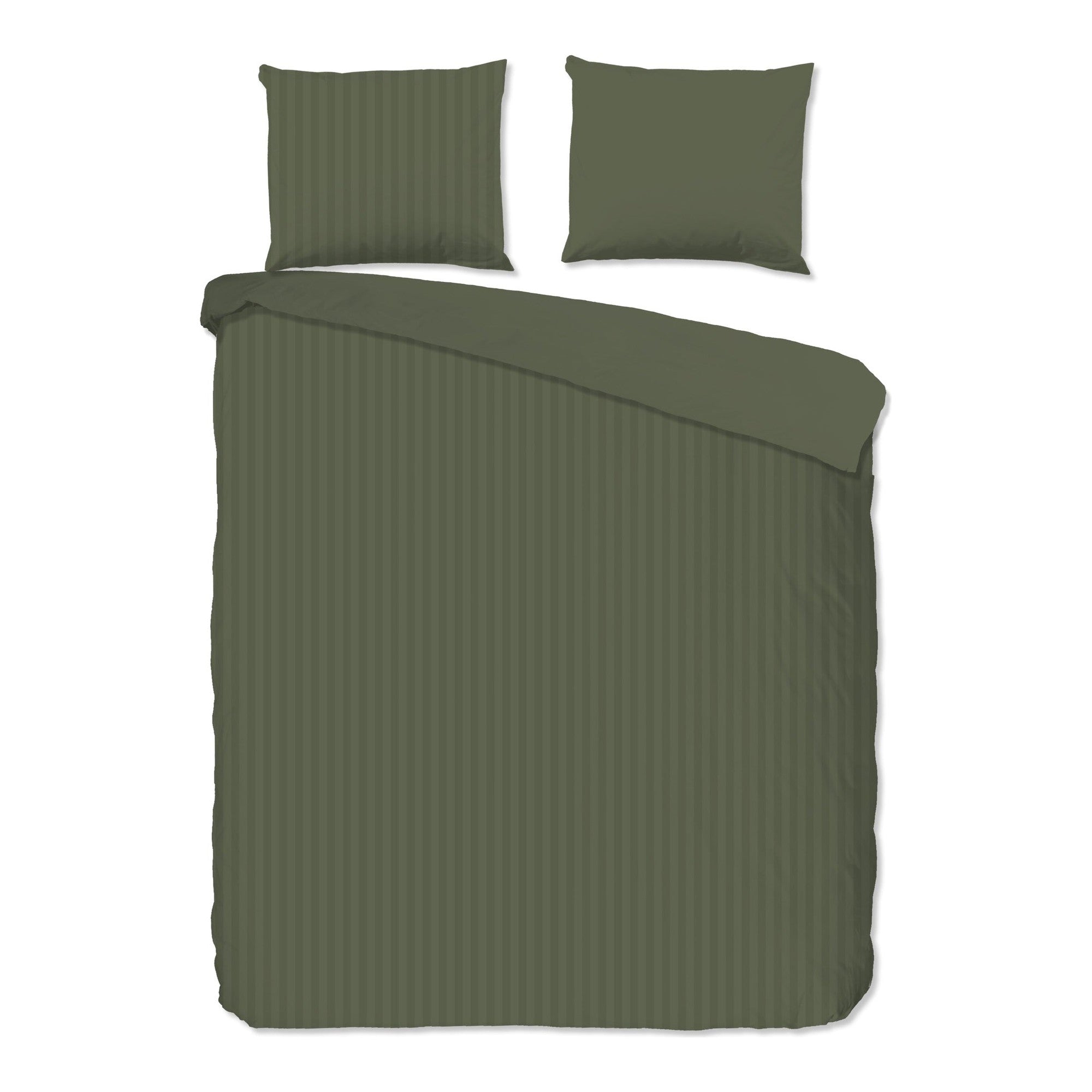 Descanso dekbedovertrek satijn Hotel Sevilla, Olive Green