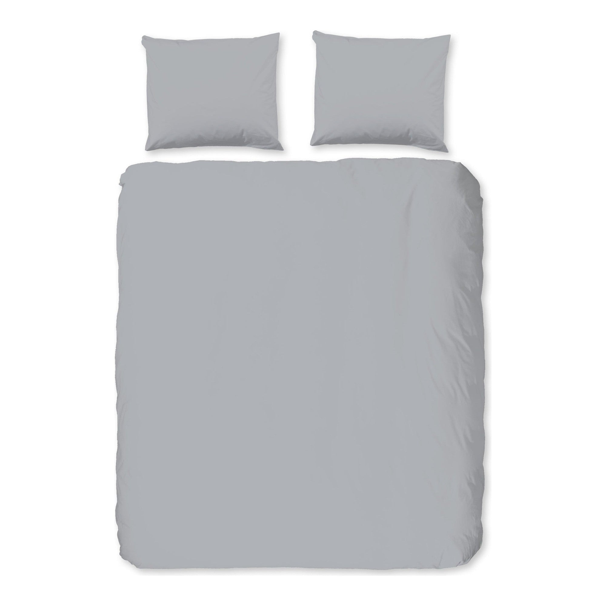 Good Morning dekbedovertrek flanel uni, Silver