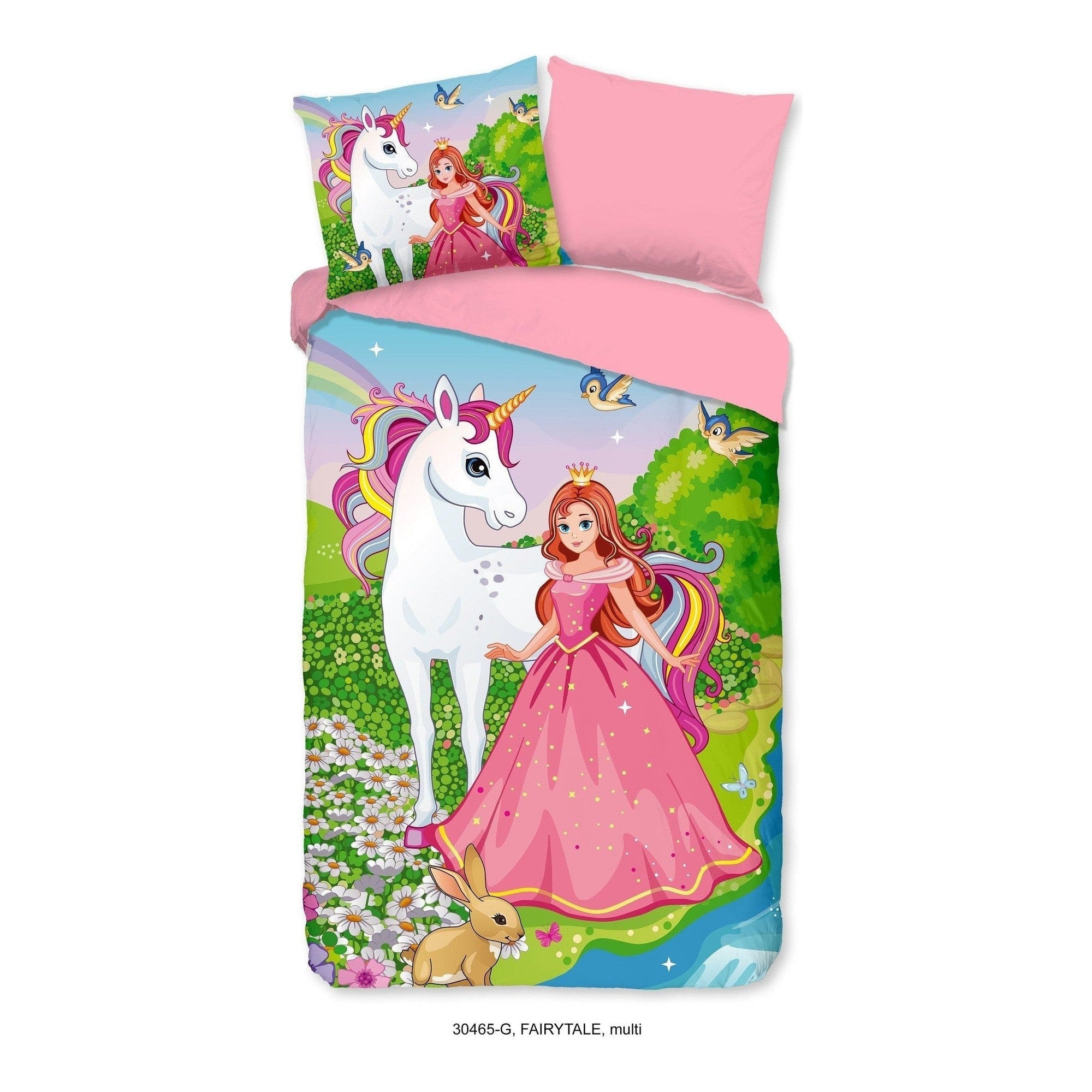 Good Morning dekbedovertrek katoen Fairytale Multi