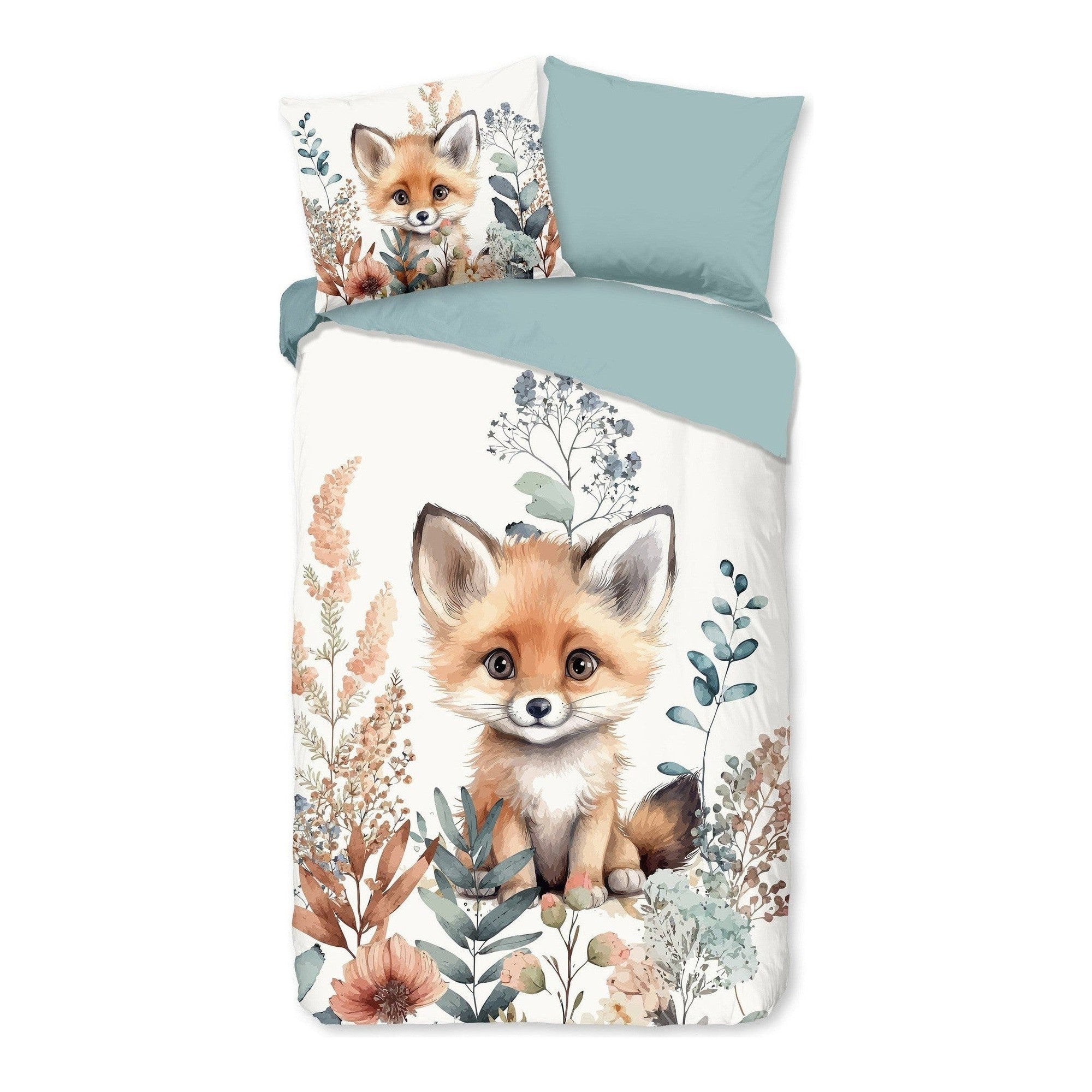 Good Morning dekbedovertrek katoen Foxx Multi