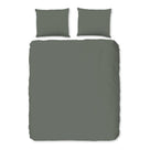 Good Morning dekbedovertrek katoen uni, Olive Green