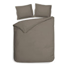 Heckettlane dekbedovertrek Punto taupe Grey satijn