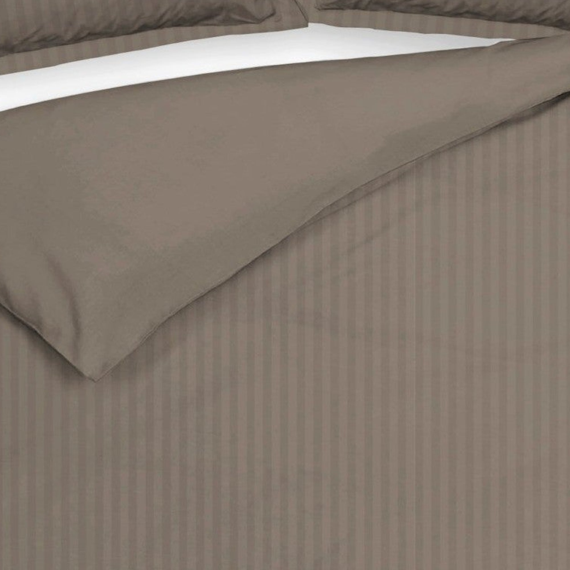 Heckettlane dekbedovertrek Banda Taupe Grey katoen-satijn