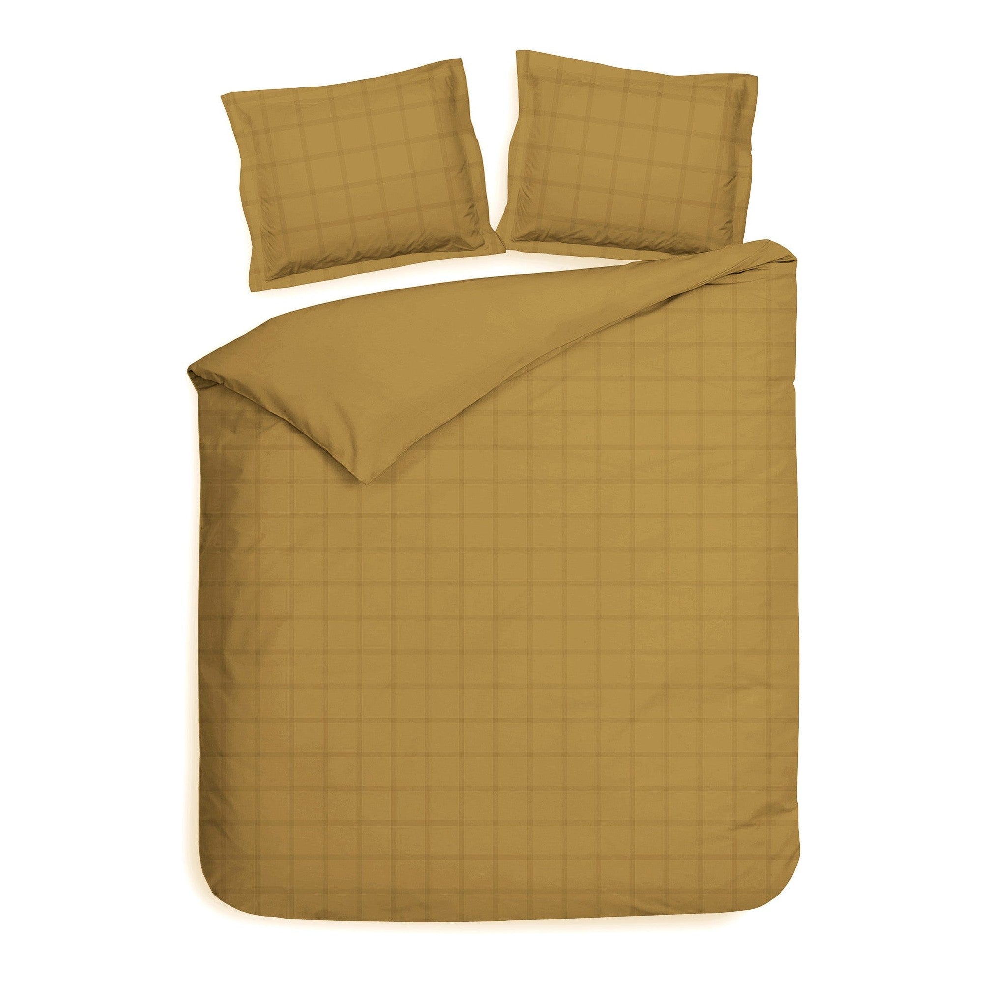 Heckettlane dekbedovertrek Diamante Amber Gold katoen-satijn