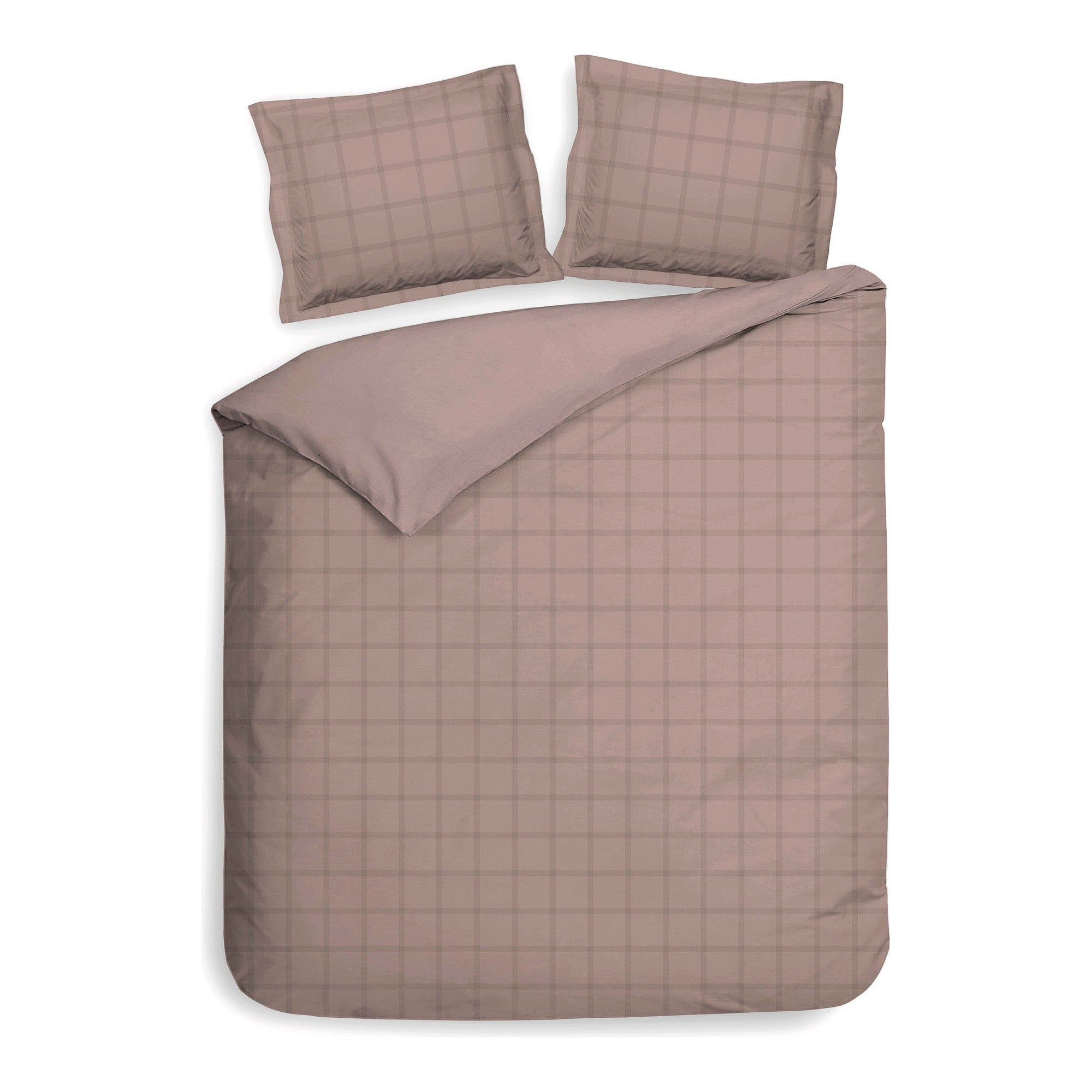 Heckettlane dekbedovertrek Diamante Rose Tan katoen-satijn