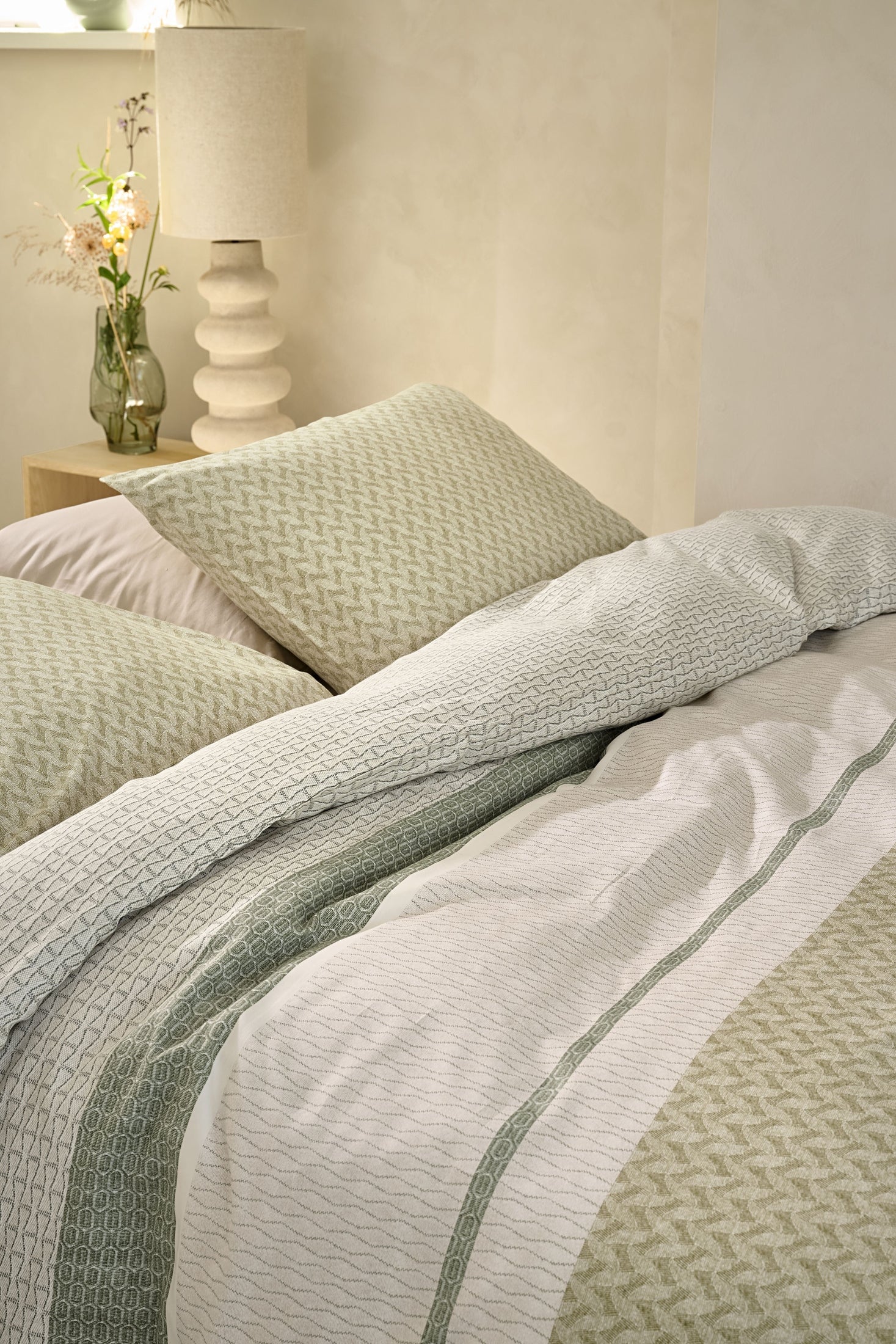 Beddinghouse Dekbedovertrek Satijn Hilde - Grey Green